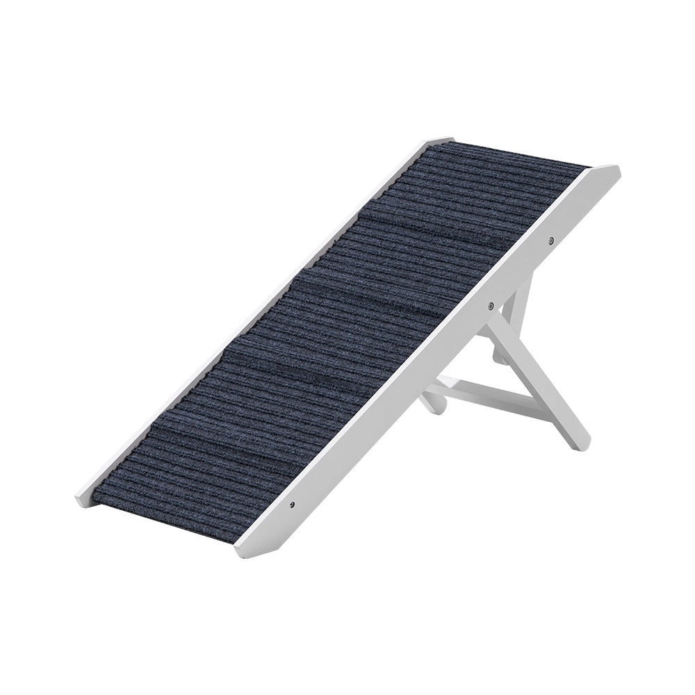 Petzly Foldable Dog Ramps Adjustable Height Pet Ramp Folding Portable White - Sunyee