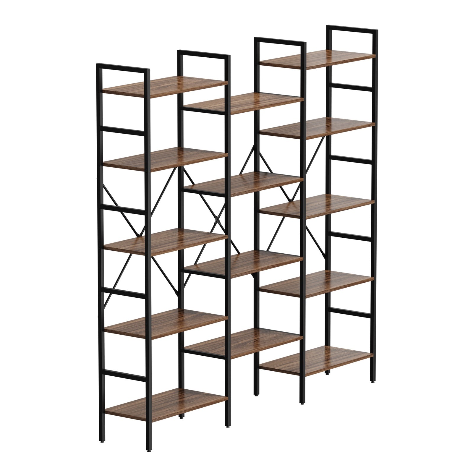 Oikiture 14 Tier Display Shelf Stand Bookshelf Metal Storage Industrial 1.76m - Sunyee