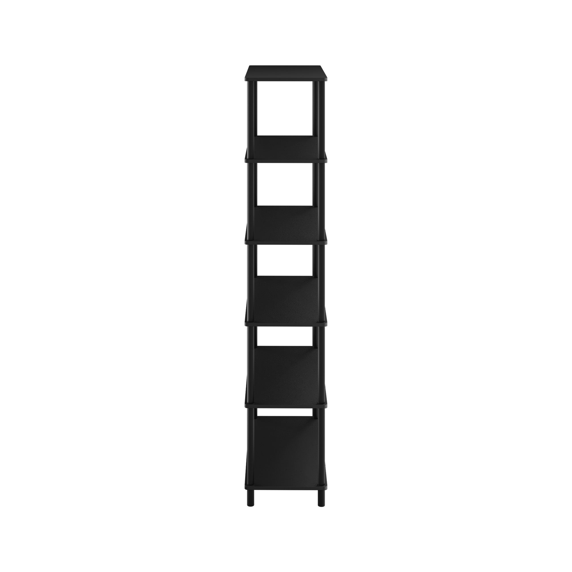 Oikiture Bookshelf 5 Tier Display Shelf Storage Shelves Stand Rack Black - Sunyee