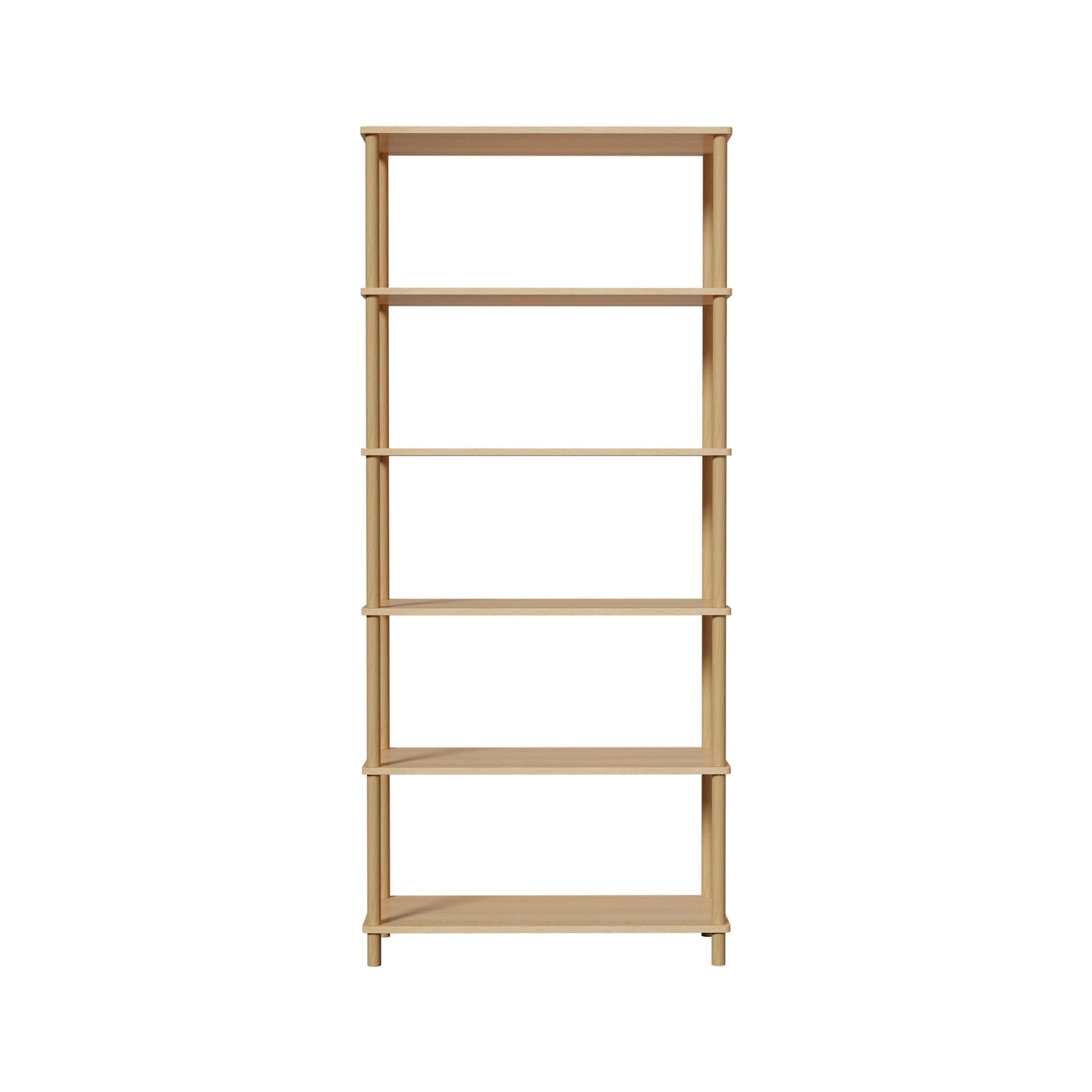 Oikiture Bookshelf 5 Tier Display Shelf Storage Shelves Stand Rack Bookcase
