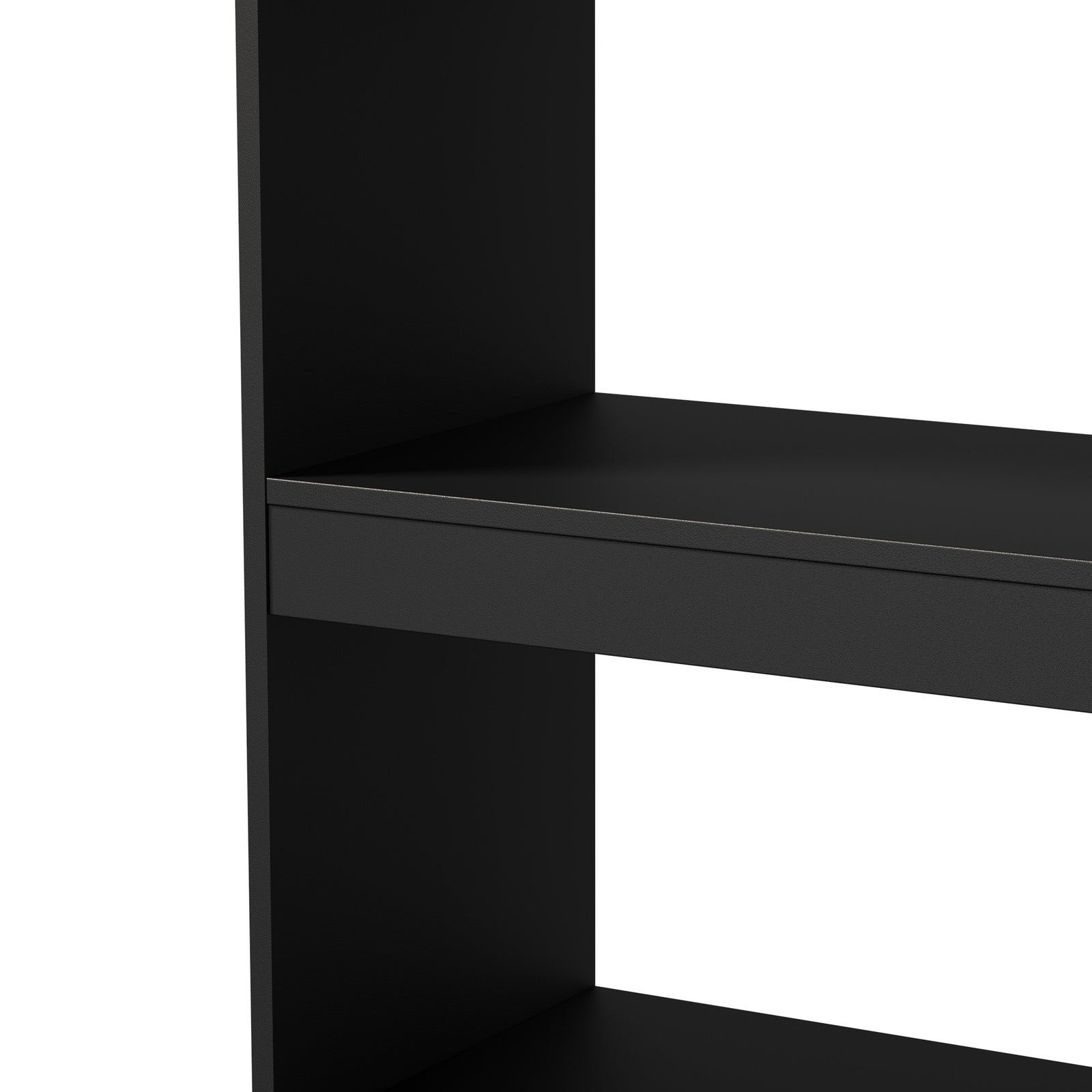 Oikiture 5 Tier Bookshelf Bookcase Display Shelf Open Storage Cabinet Black