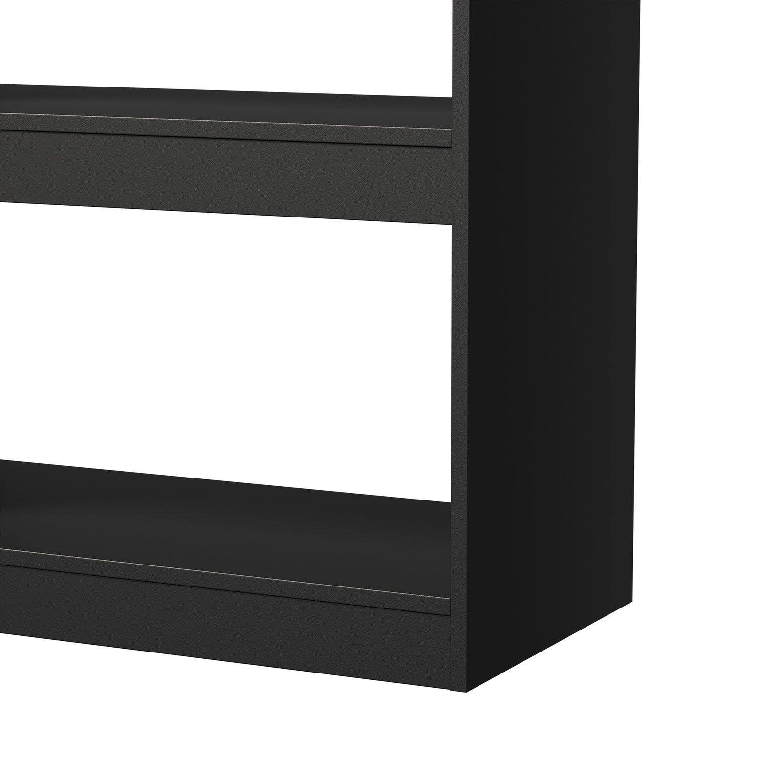 Oikiture 5 Tier Bookshelf Bookcase Display Shelf Open Storage Cabinet Black