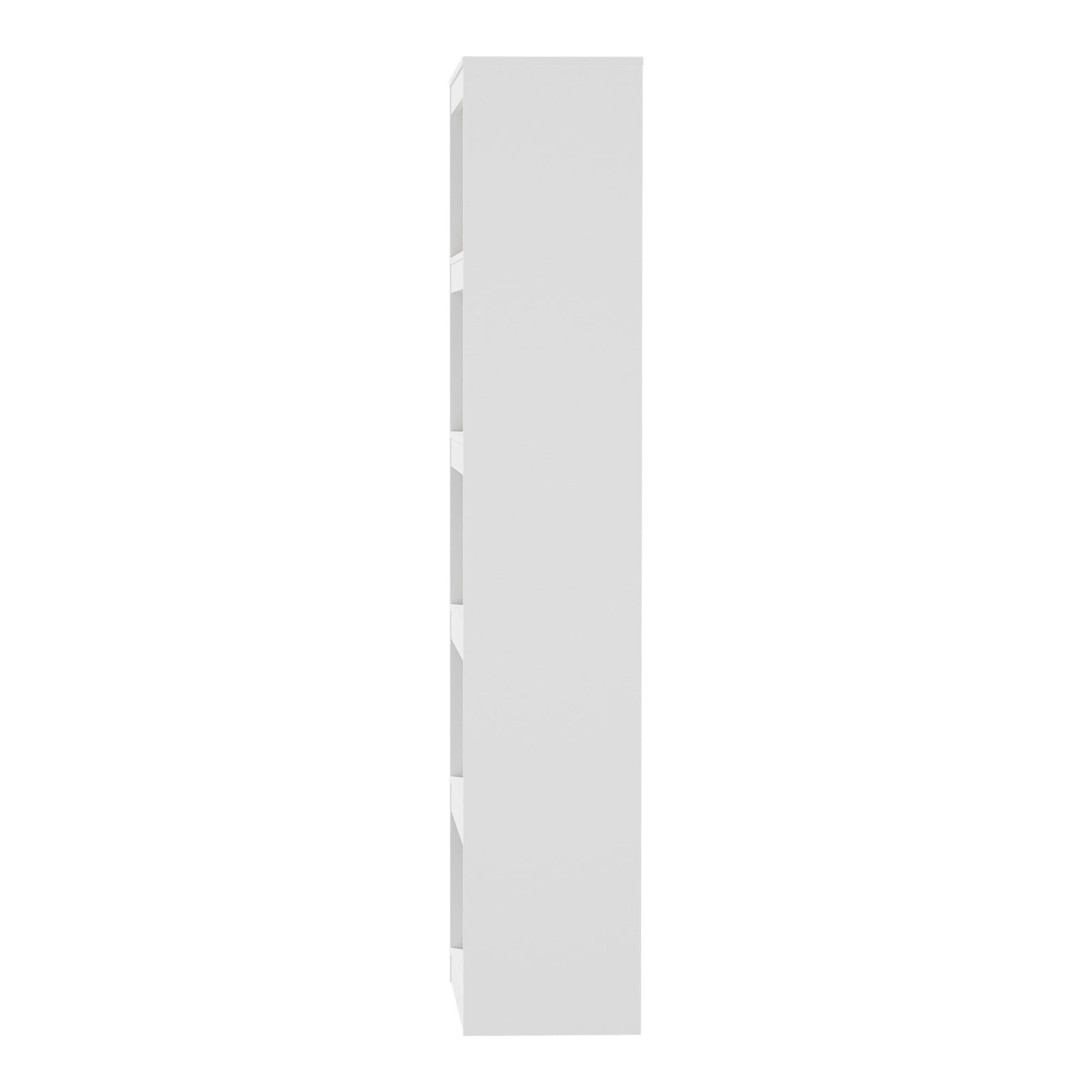 Oikiture 5 Tier Bookshelf Bookcase Display Shelf Open Storage Cabinet White