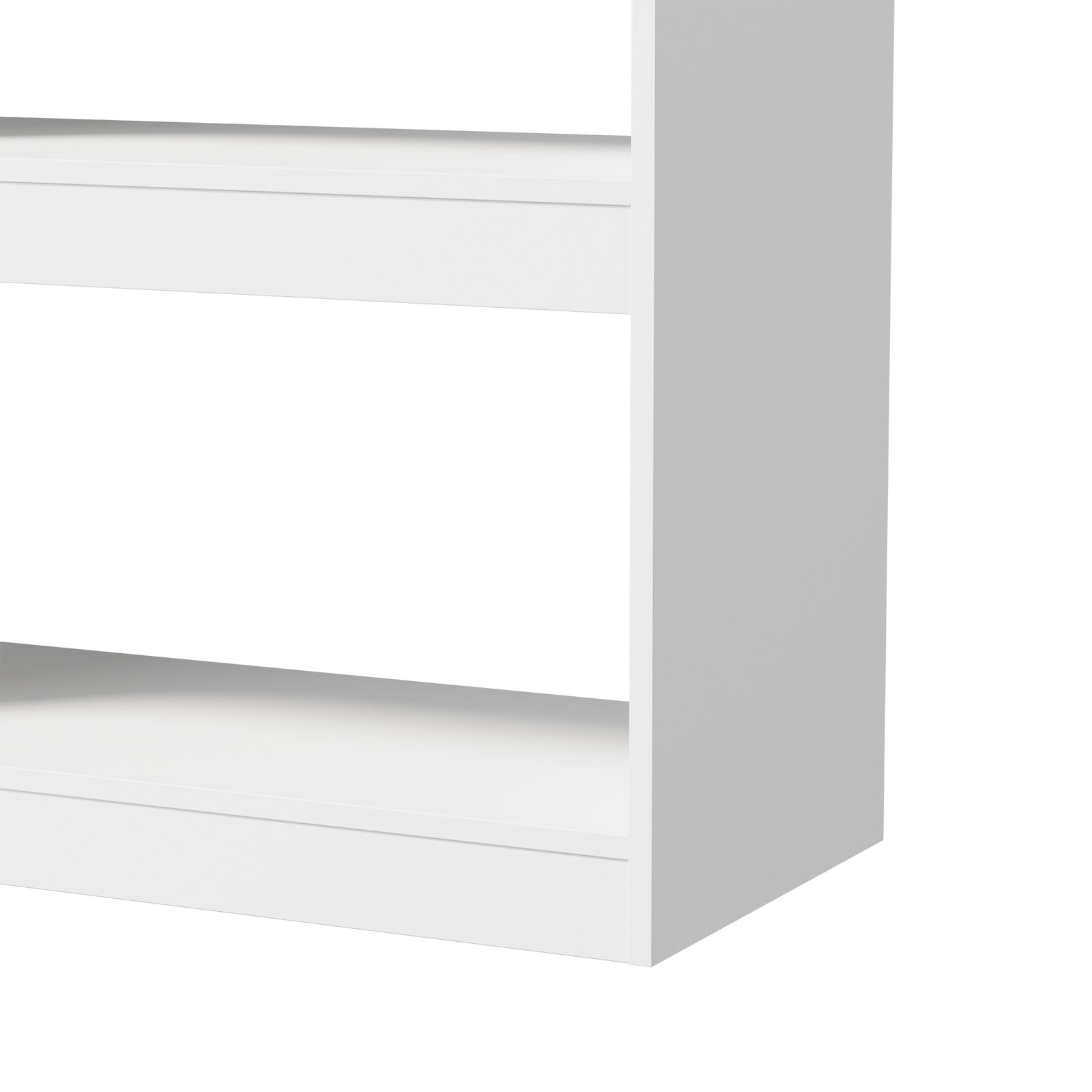 Oikiture 5 Tier Bookshelf Bookcase Display Shelf Open Storage Cabinet White