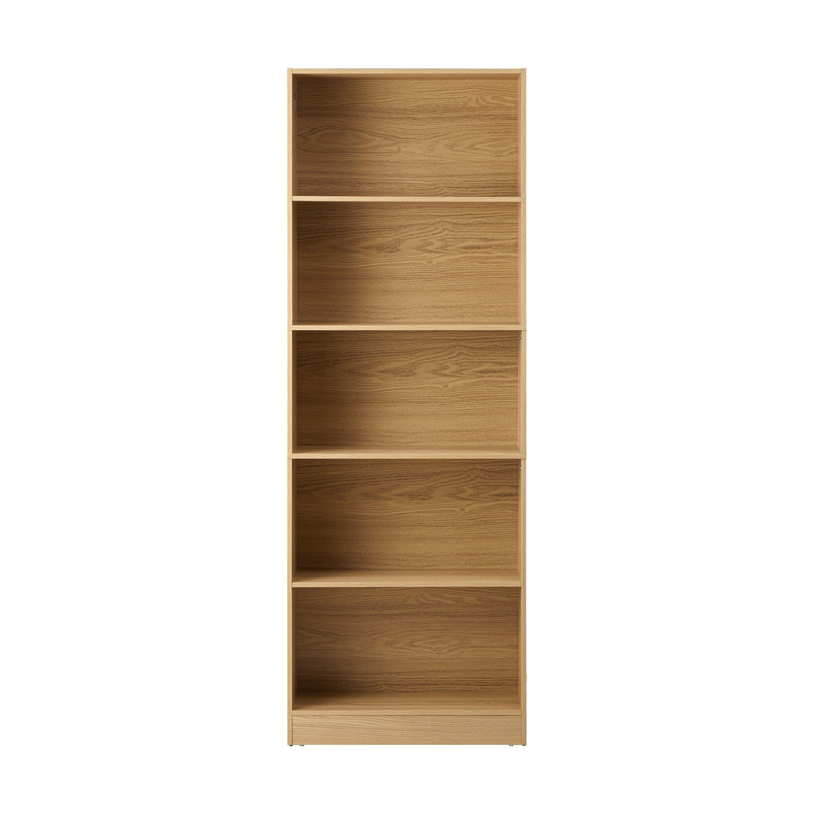 Oikiture Bookshelf Bookcase Display shelves 5-Tier Storage Stand Rack Natural - Sunyee