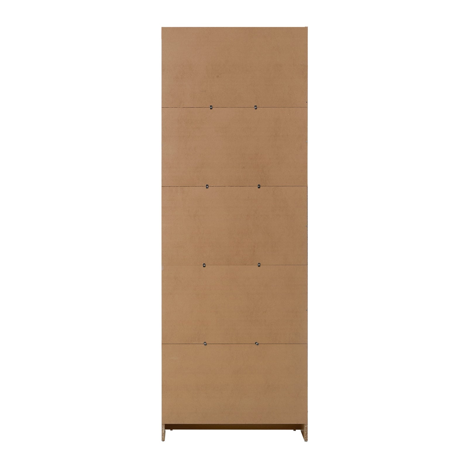 Oikiture Bookshelf Bookcase Display shelves 5-Tier Storage Stand Rack Natural - Sunyee
