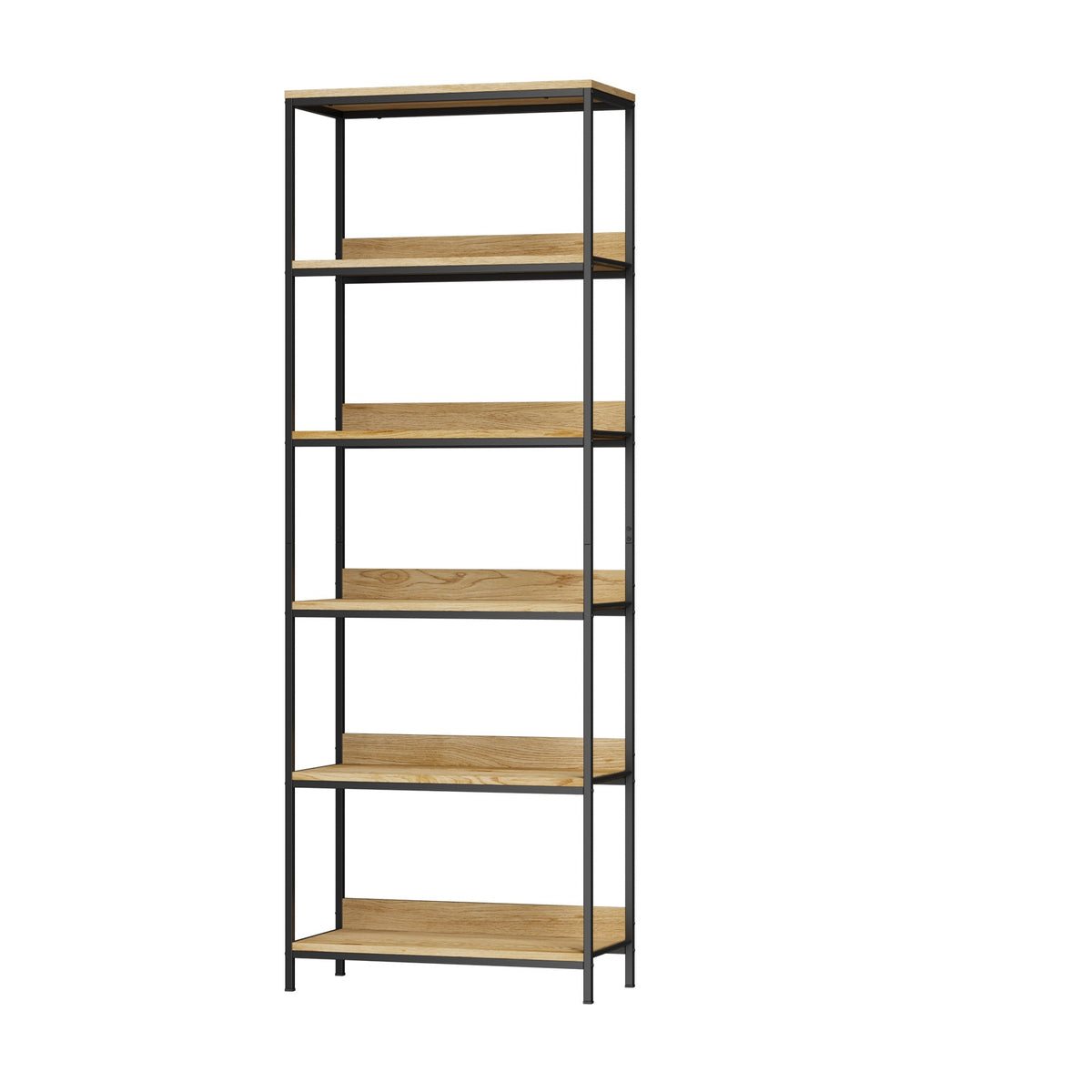 Oikiture Display Shelf 5 Tier Bookshelf Storage Shelves Stand Rack Bookcase - Sunyee