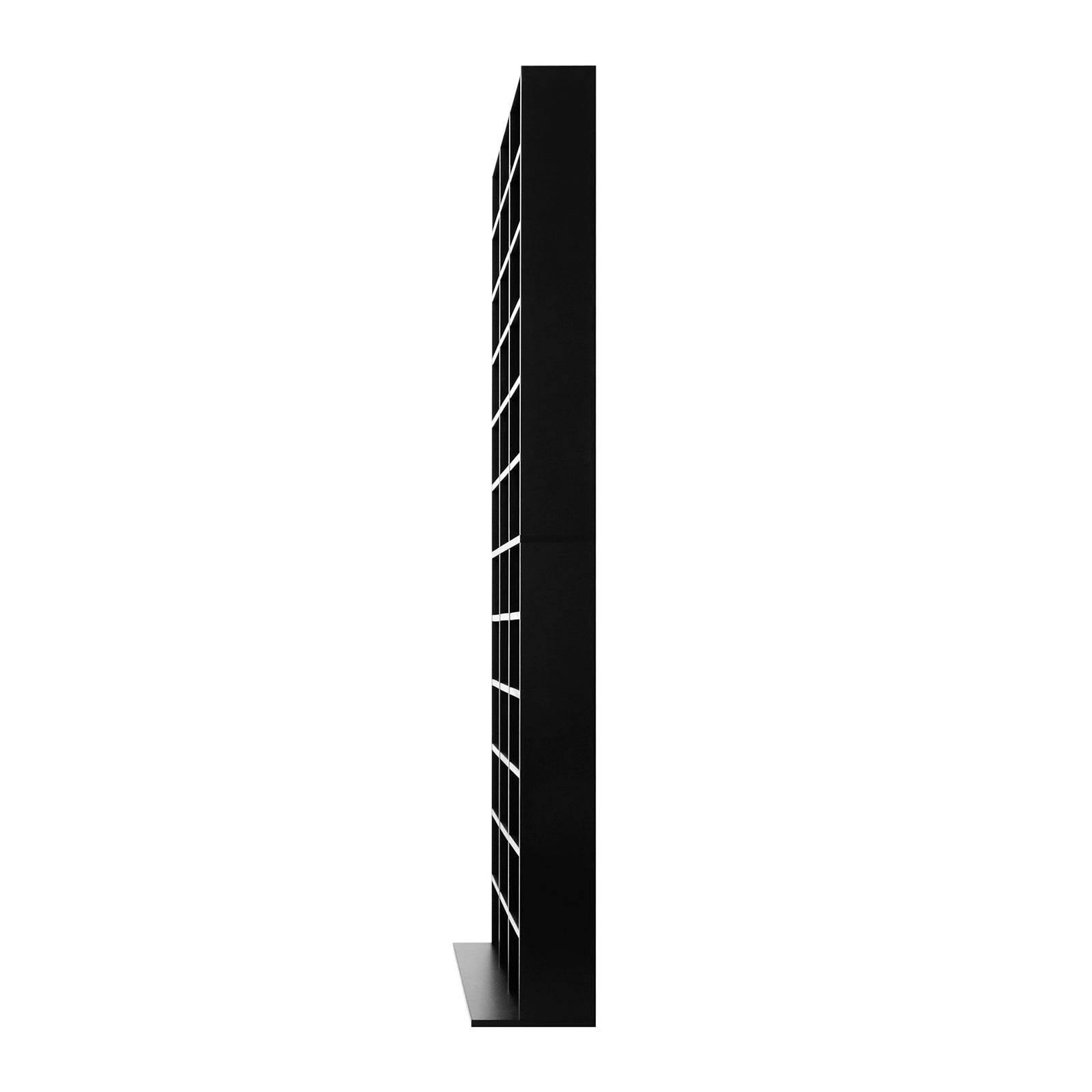 Oikiture Bookshelf Display Shelf Bookcase CD DVD Storage Media Rack Stand Black - Sunyee
