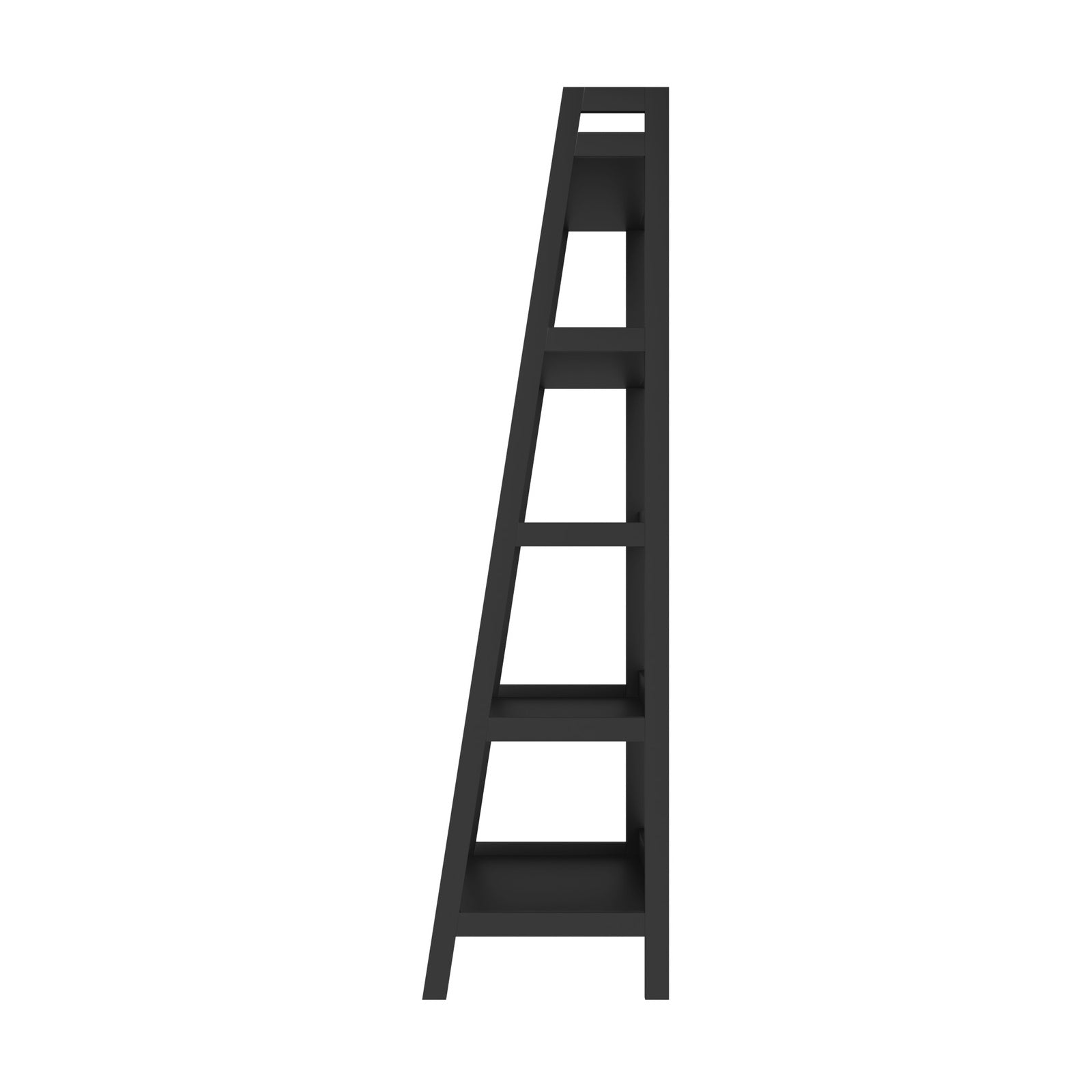 Oikiture Bookshelf 5 Tier Corner Ladder Shelf Home Storage Display Rack