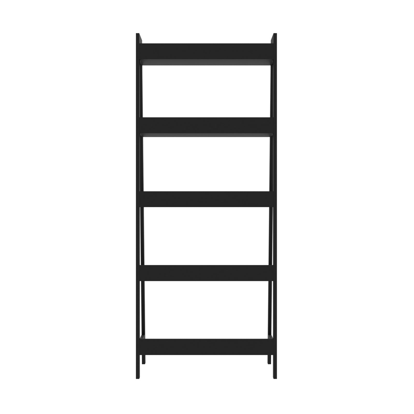 Oikiture Bookshelf 5 Tier Corner Ladder Shelf Home Storage Display Rack