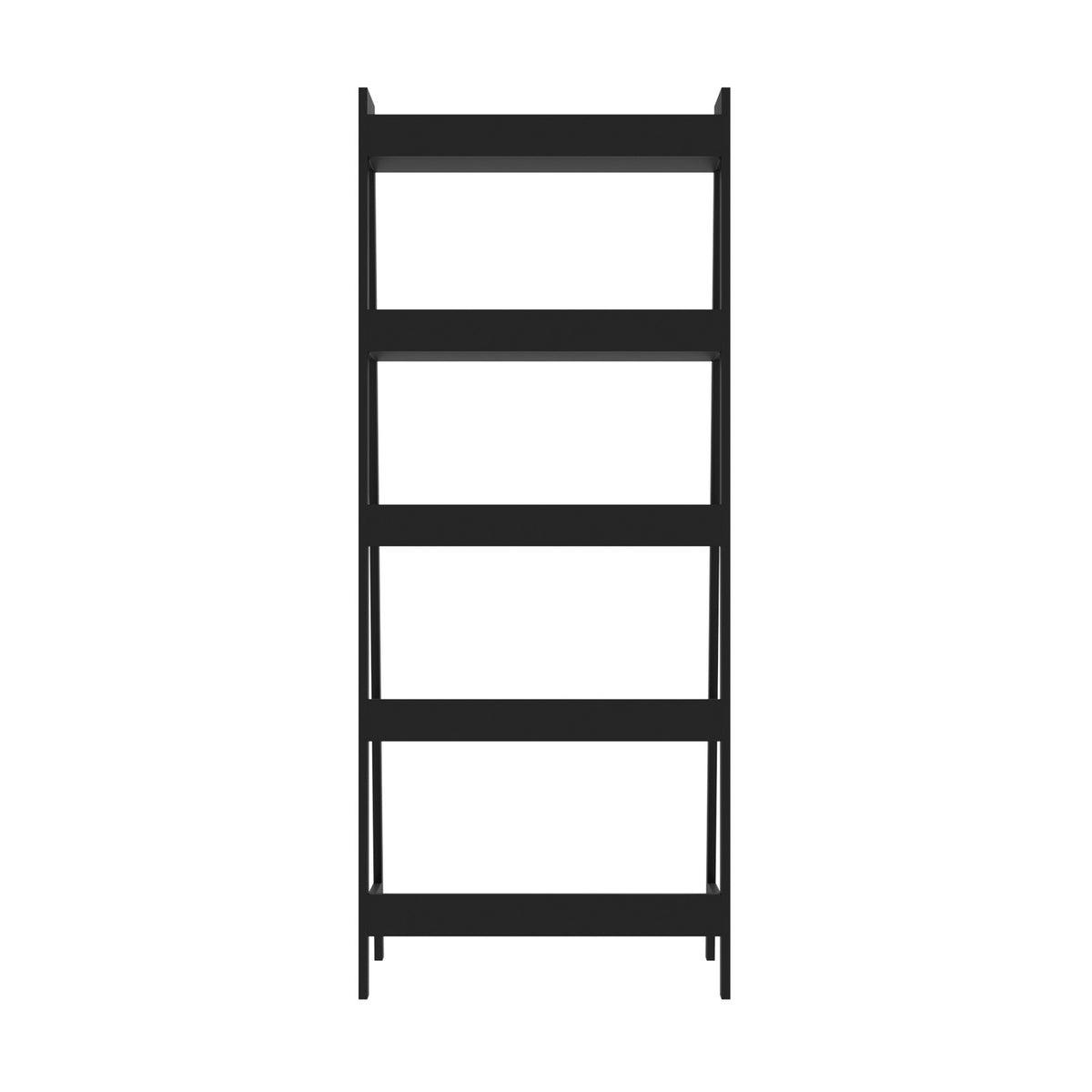Oikiture Bookshelf 5 Tier Corner Ladder Shelf Home Storage Display Rack