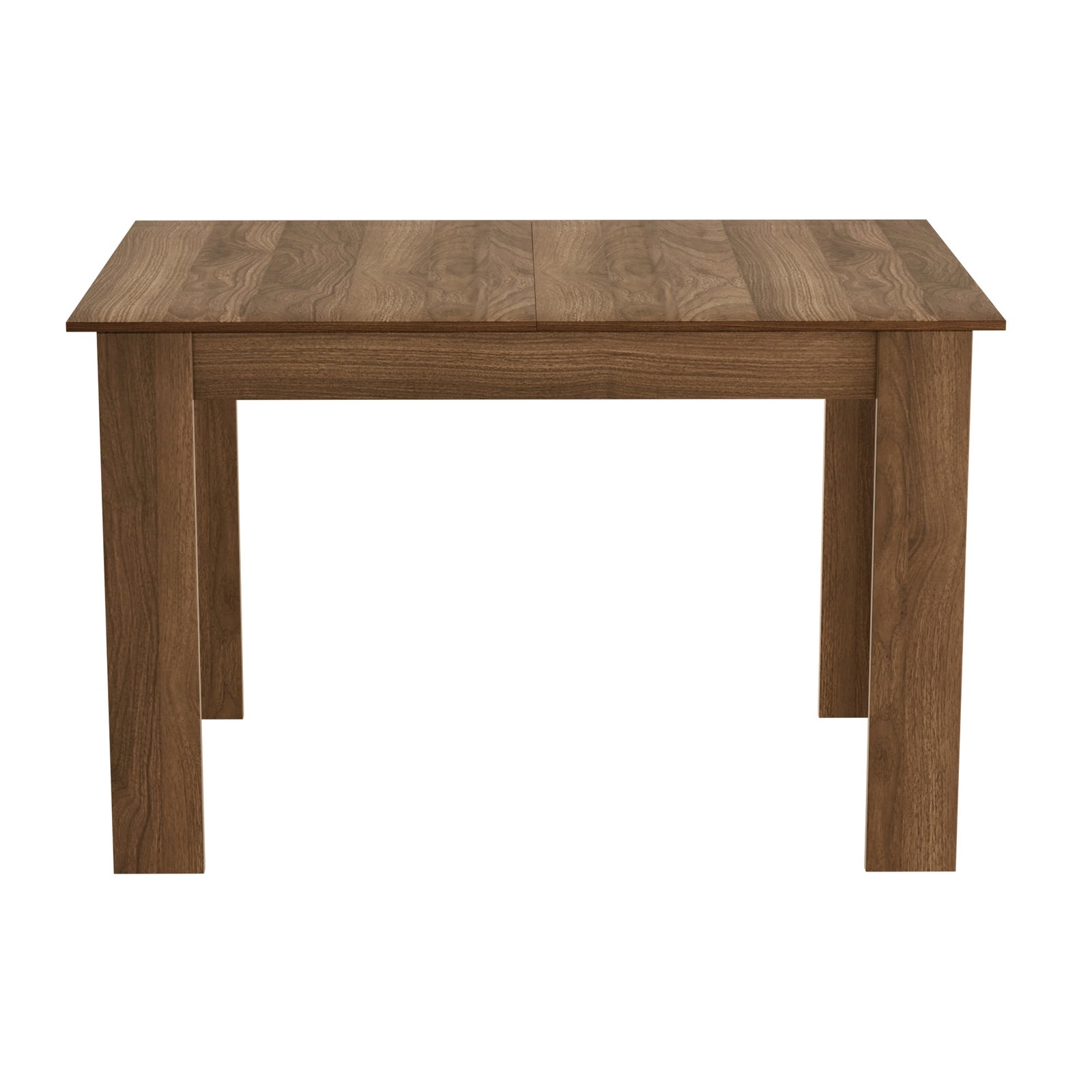 Oikiture 160cm Extendable Dining Table Kitchen Restaurant Cafe Table Walnut