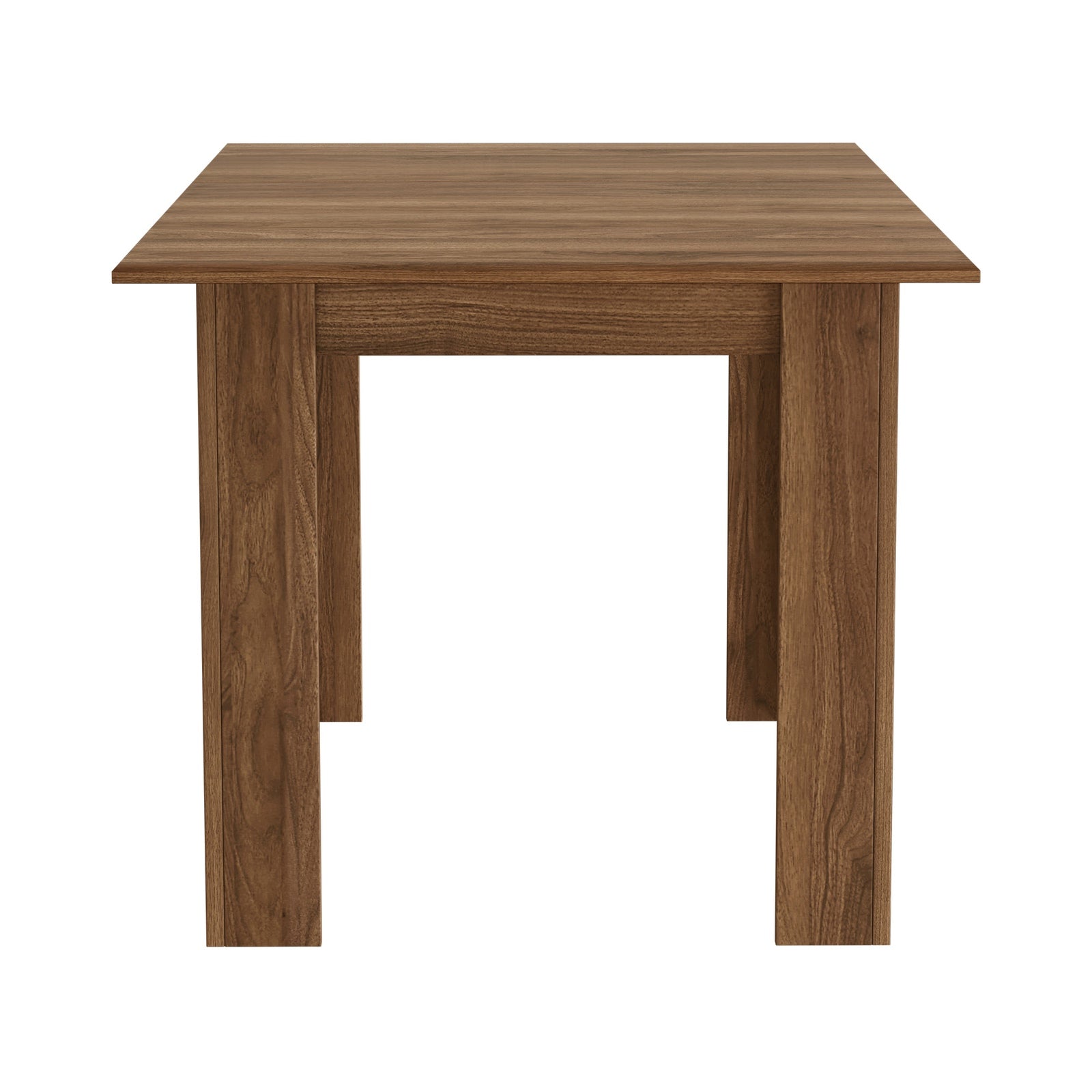 Oikiture 160cm Extendable Dining Table Kitchen Restaurant Cafe Table Walnut