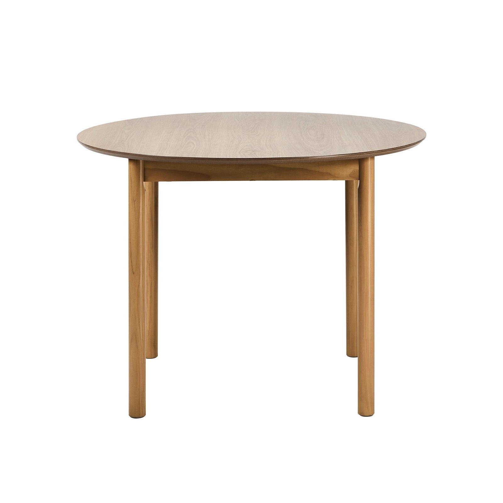 Oikiture Wooden Dining Table 100cm Round Table 4 Seater Pine Wood Legs Natural
