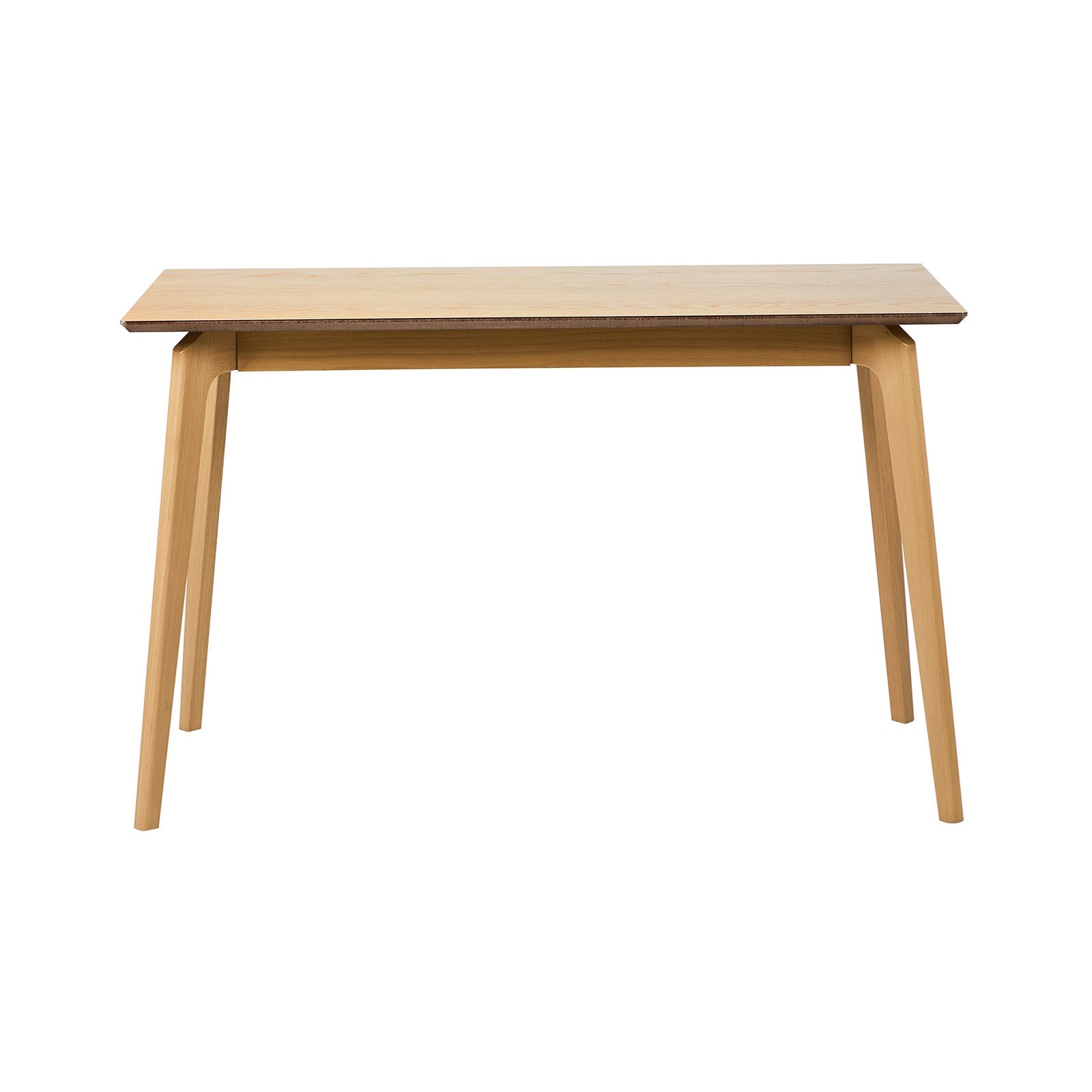 Oikiture Wooden Dining Table 120cm Rectangular 4 Seater Pinewood Legs Natural