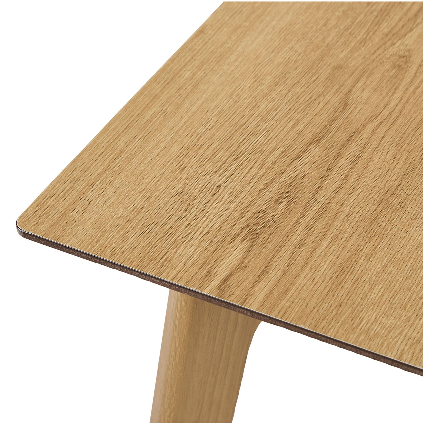 Oikiture Wooden Dining Table 120cm Rectangular 4 Seater Pinewood Legs Natural