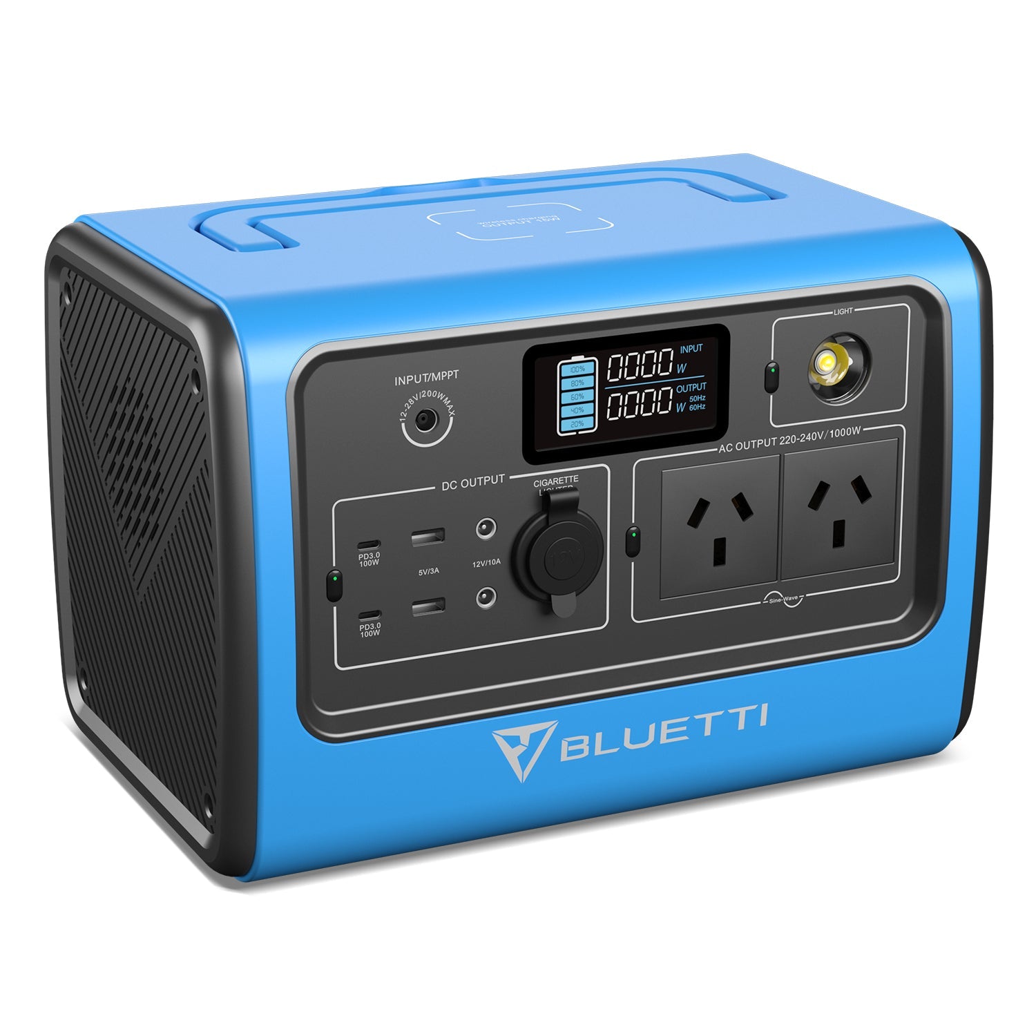 BLUETTI EB70 Portable Power Station | 1000W 716Wh Blue - Sunyee