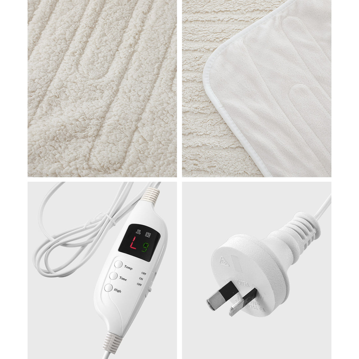 Bedra Electric Throw Rug Heated Blanket Washable Sherpa Flannel Winter Warming - Sunyee