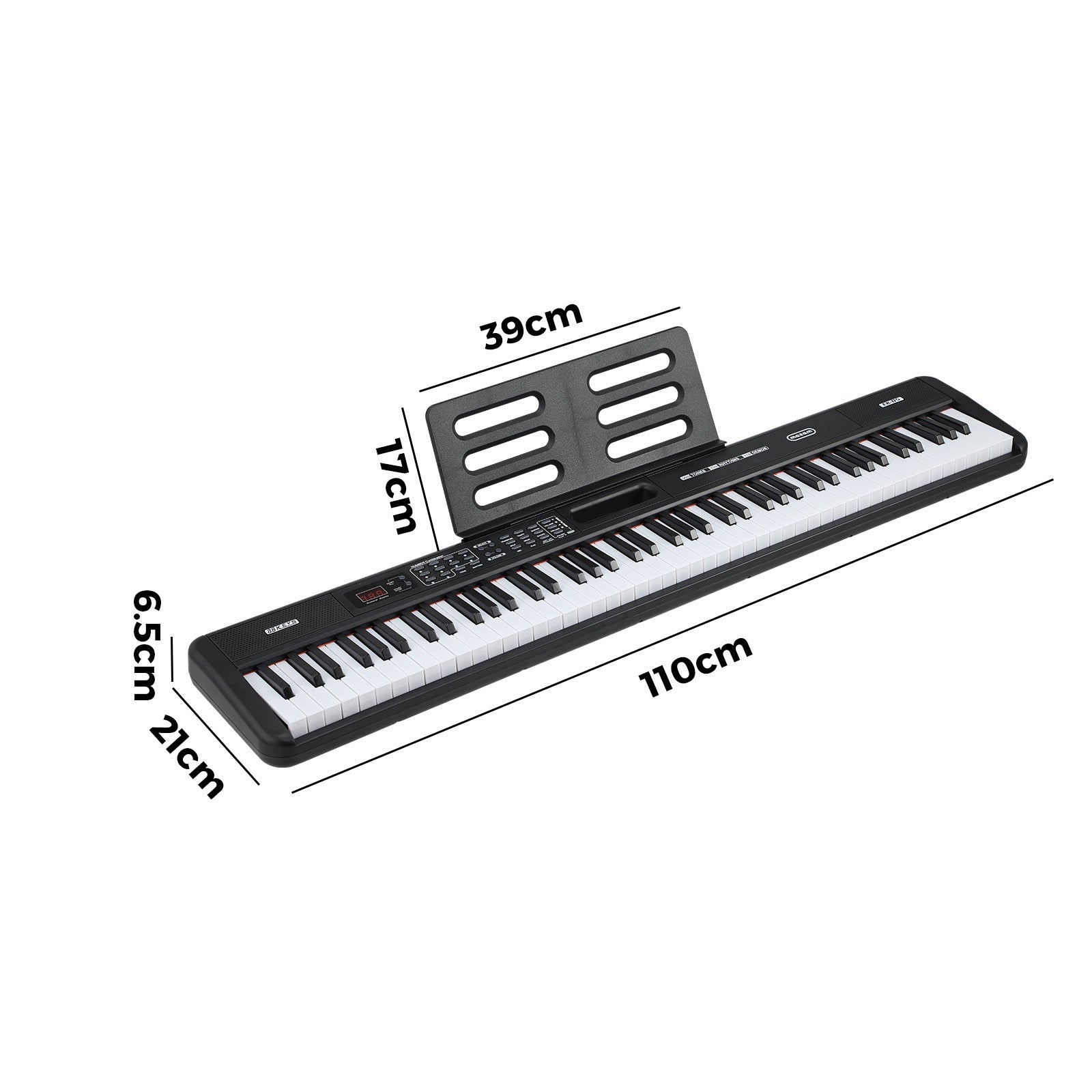 Mazam 88 Keys Electronic Piano Keyboard Portable Lighted Electric Keyboards - Sunyee