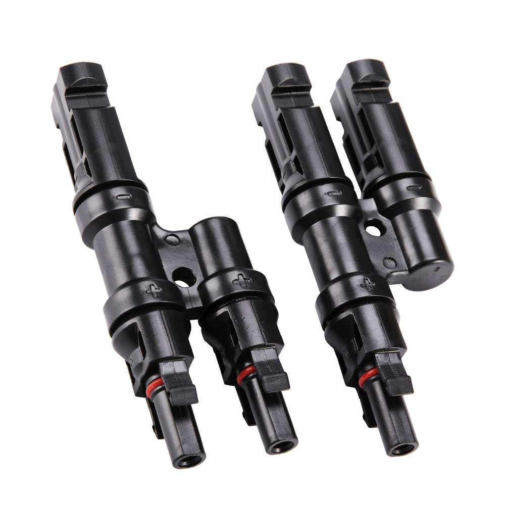 2 To 1 T Branch Cable Connectors Solar PV Panel Connector Male and Female - Sunyee