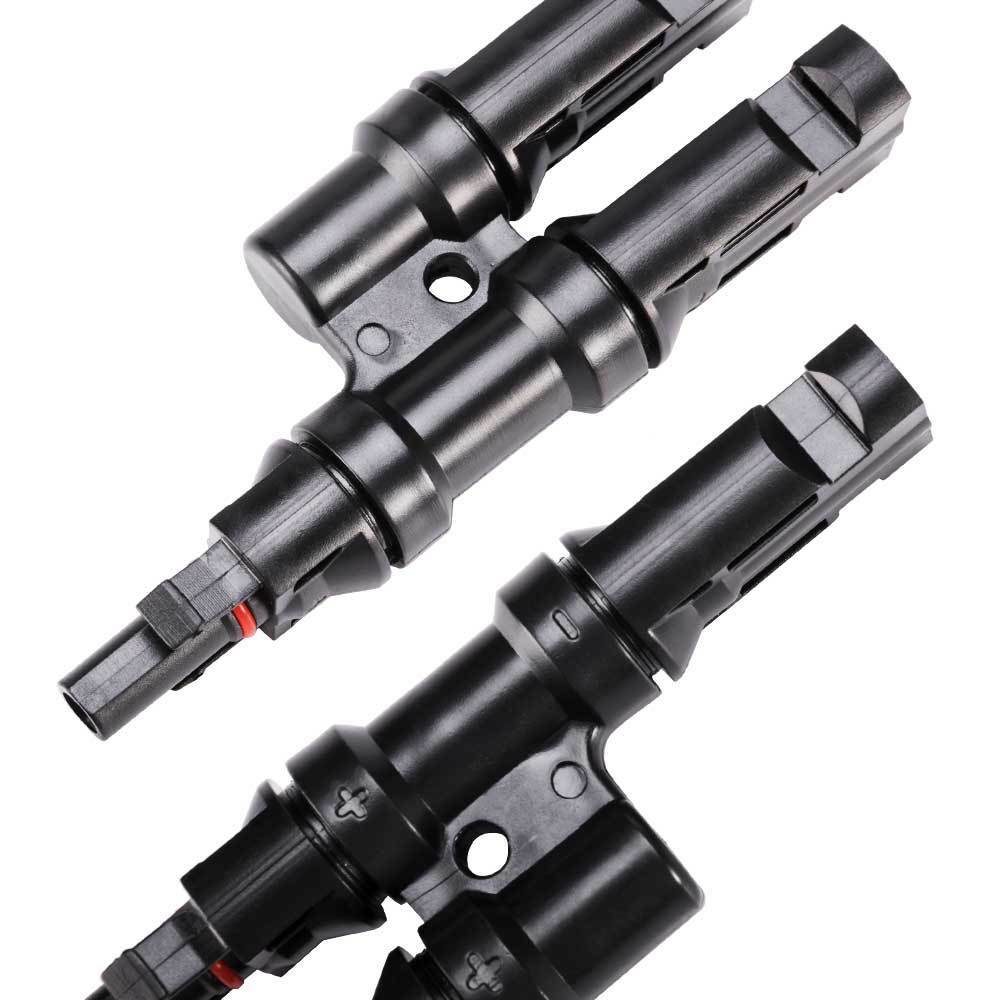 2 To 1 T Branch Cable Connectors Solar PV Panel Connector Male and Female - Sunyee