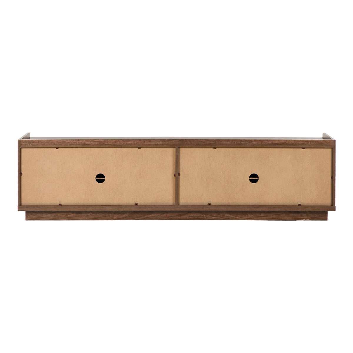 Oikiture 4 Door TV Cabinet 180cm Entertainment Unit Stand Storage Shelf Walnut