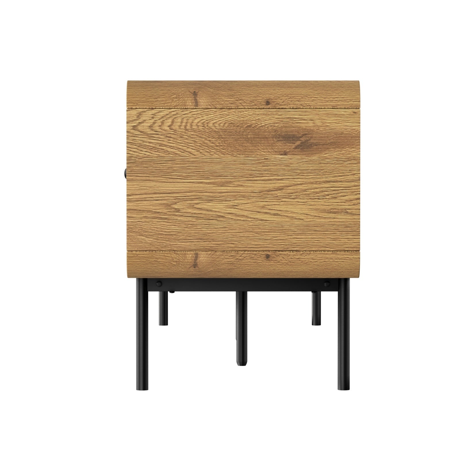 Oikiture TV Cabinet Entertainment Unit Stand 180cm Wooden Storage Shelves Oak - Sunyee