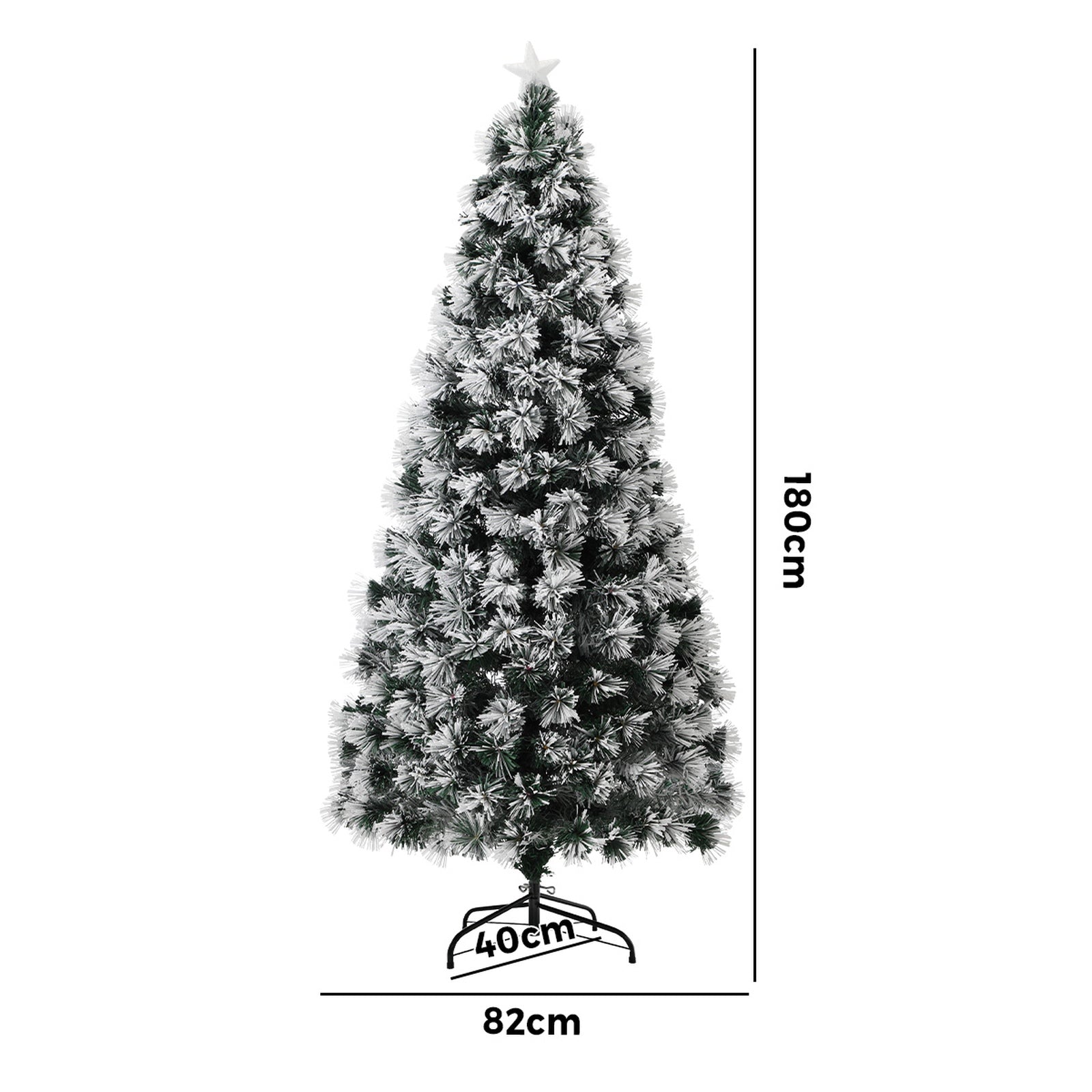 Tinseltown Christmas Tree 1.8M 6FT Xmas trees Fibre Optic Multi Colour LED Light - Sunyee