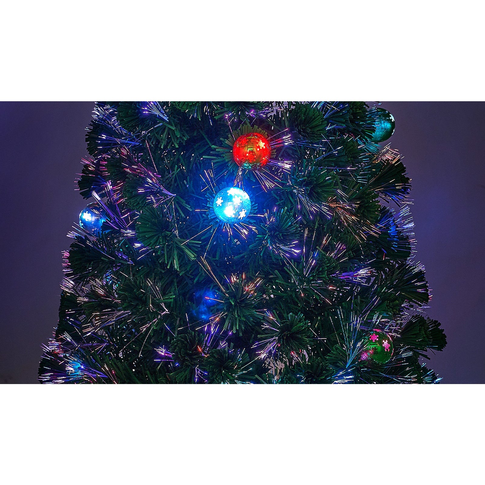 Tinseltown LED Christmas Tree 1.8M 6FT Fibre-optics Xmas Trees with Flash Lights - Sunyee
