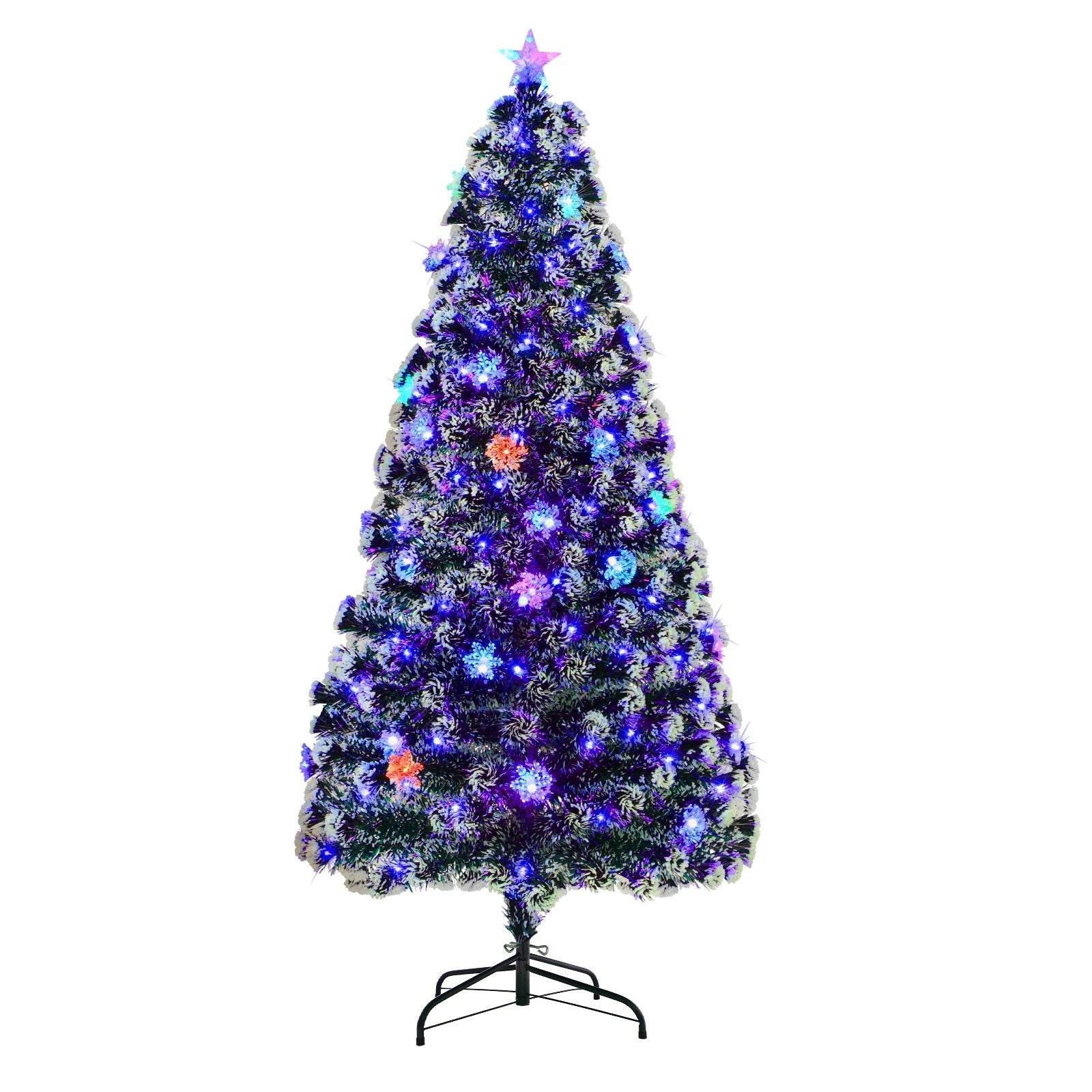 Tinseltown Christmas Tree 1.8M 6FT Snowflakes Xmas Decorations Green with LED lights - Sunyee