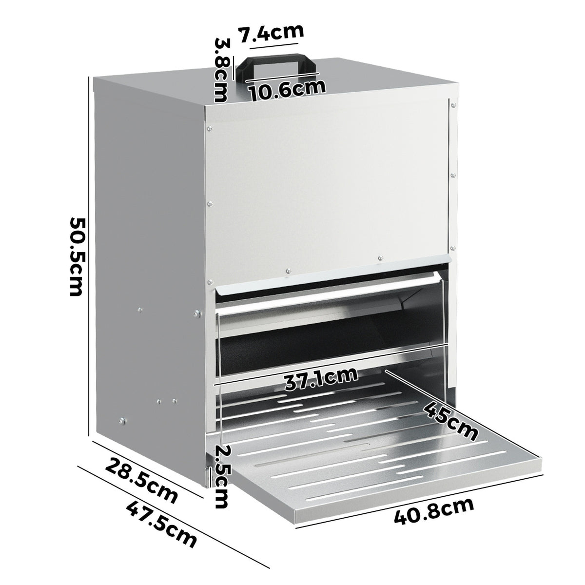 Alopet Automatic Chicken Feeder Auto Coop Chick Treadle Self Opening 15kg