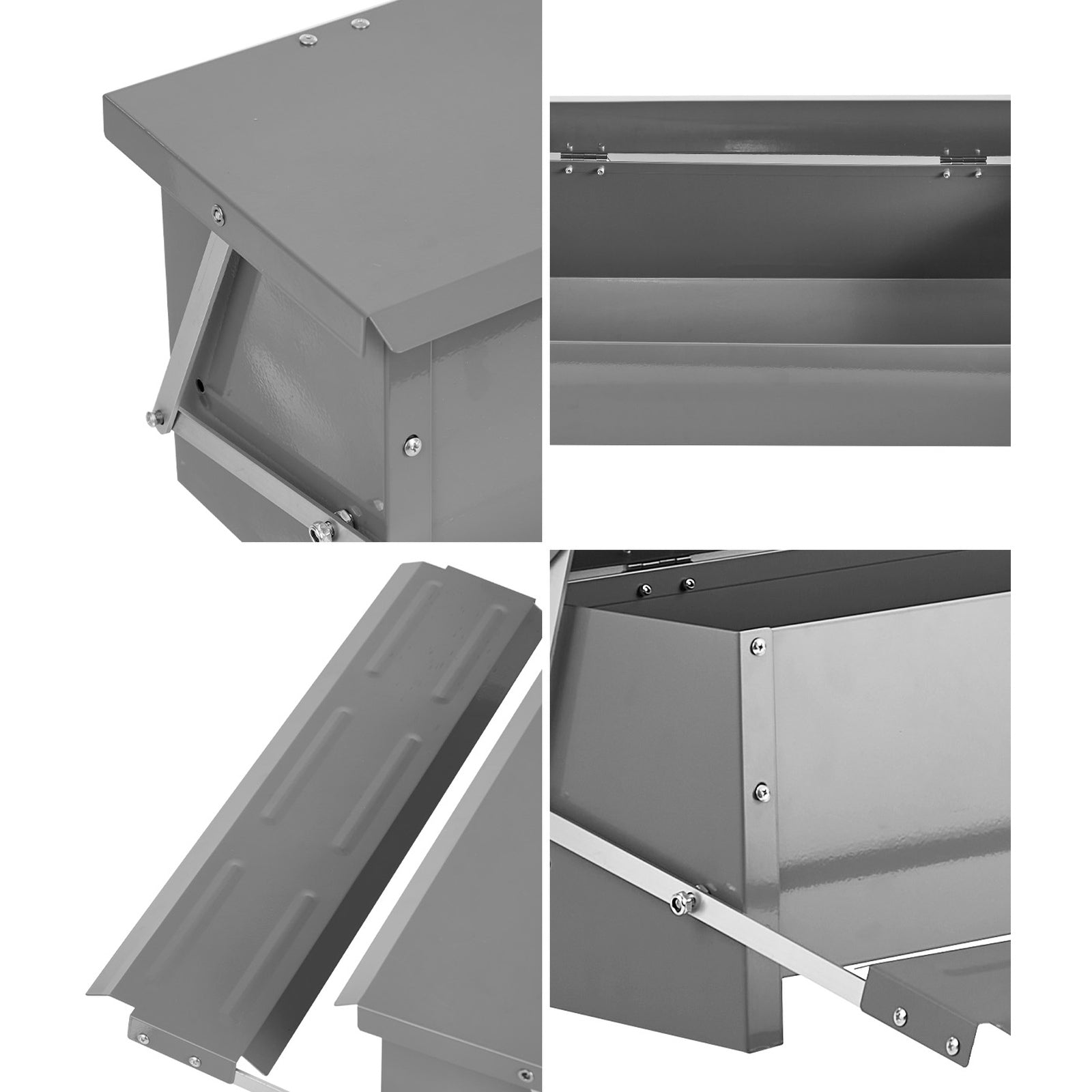 Alopet Automatic Chicken Food Feeder Galvanized Treadle Self Opening Feed 10kg