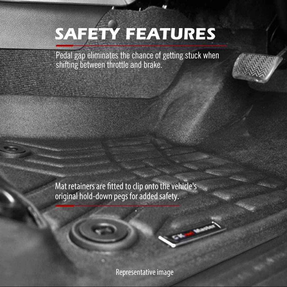 Kiwi Master 3D TPE Car Floor Mats Liner Fit Ford Everest 2022+ - Sunyee