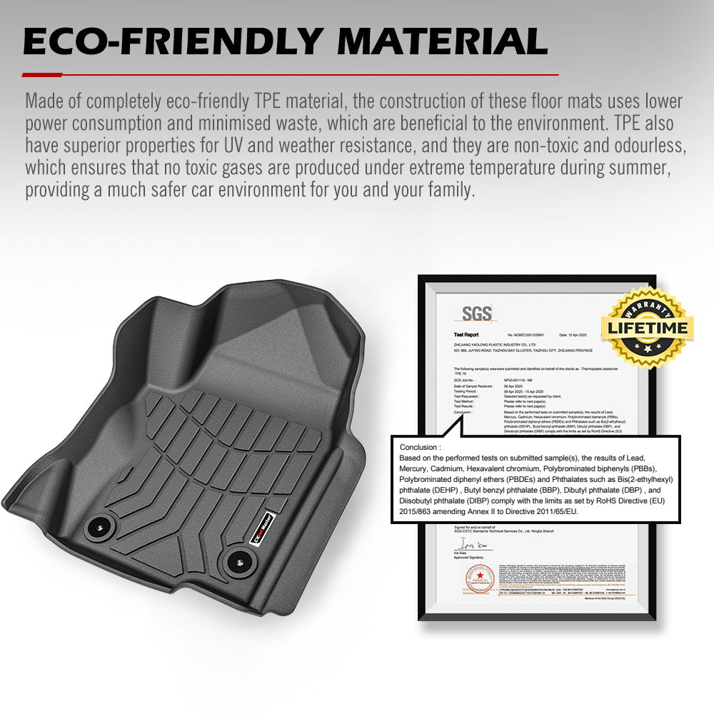 Kiwi Master 3D TPE Car Floor Mats Liner Fit Toyota Prado 250 2024+ - Sunyee