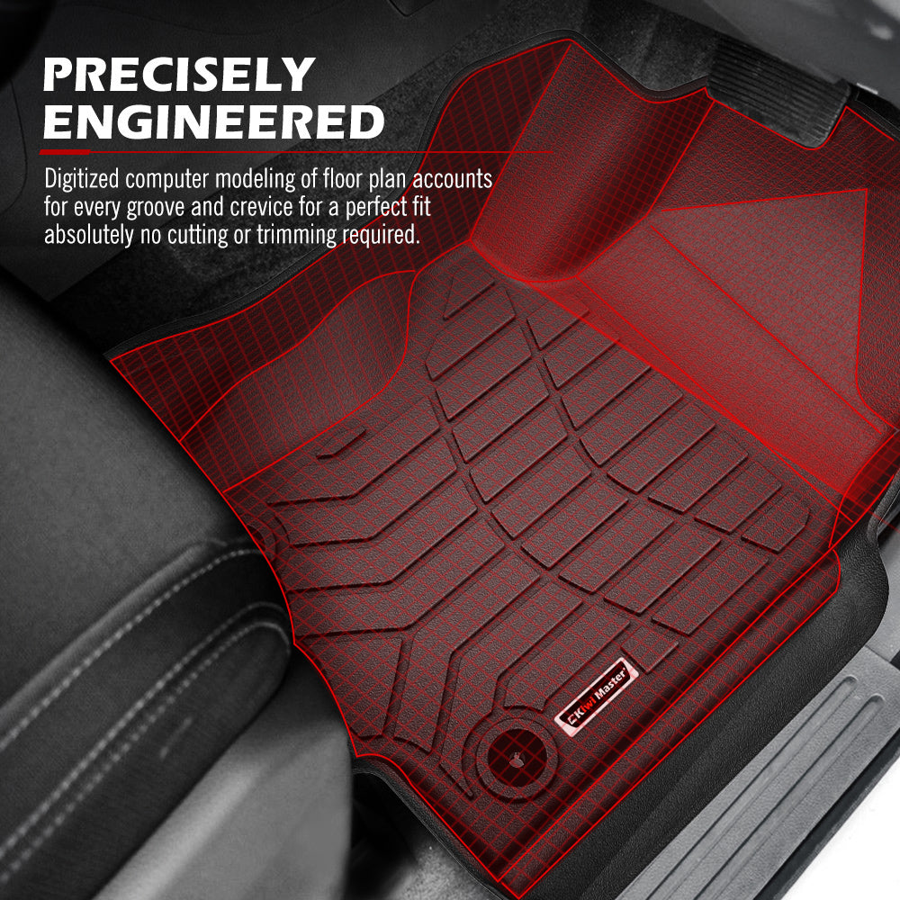 Kiwi Master 3D TPE Car Floor Mats Liner Fit Toyota Prado 250 2024+ - Sunyee