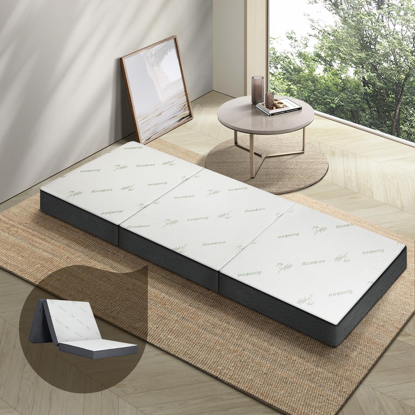 Bedra Folding Mattress Foldable Bed 3 4 Fold Sleeping Floor Mat Camping Cushion - Sunyee