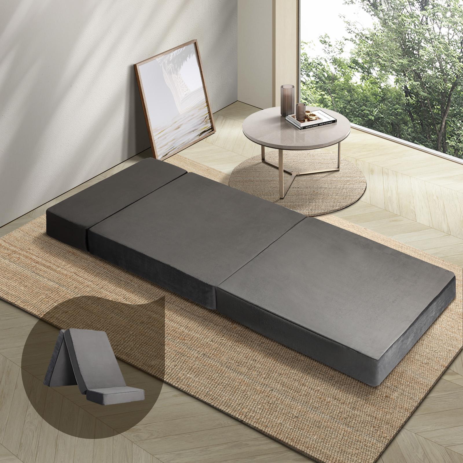 Bedra Folding Mattress Foldable Bed 3 4 Fold Sleeping Floor Mat Camping Cushion - Sunyee