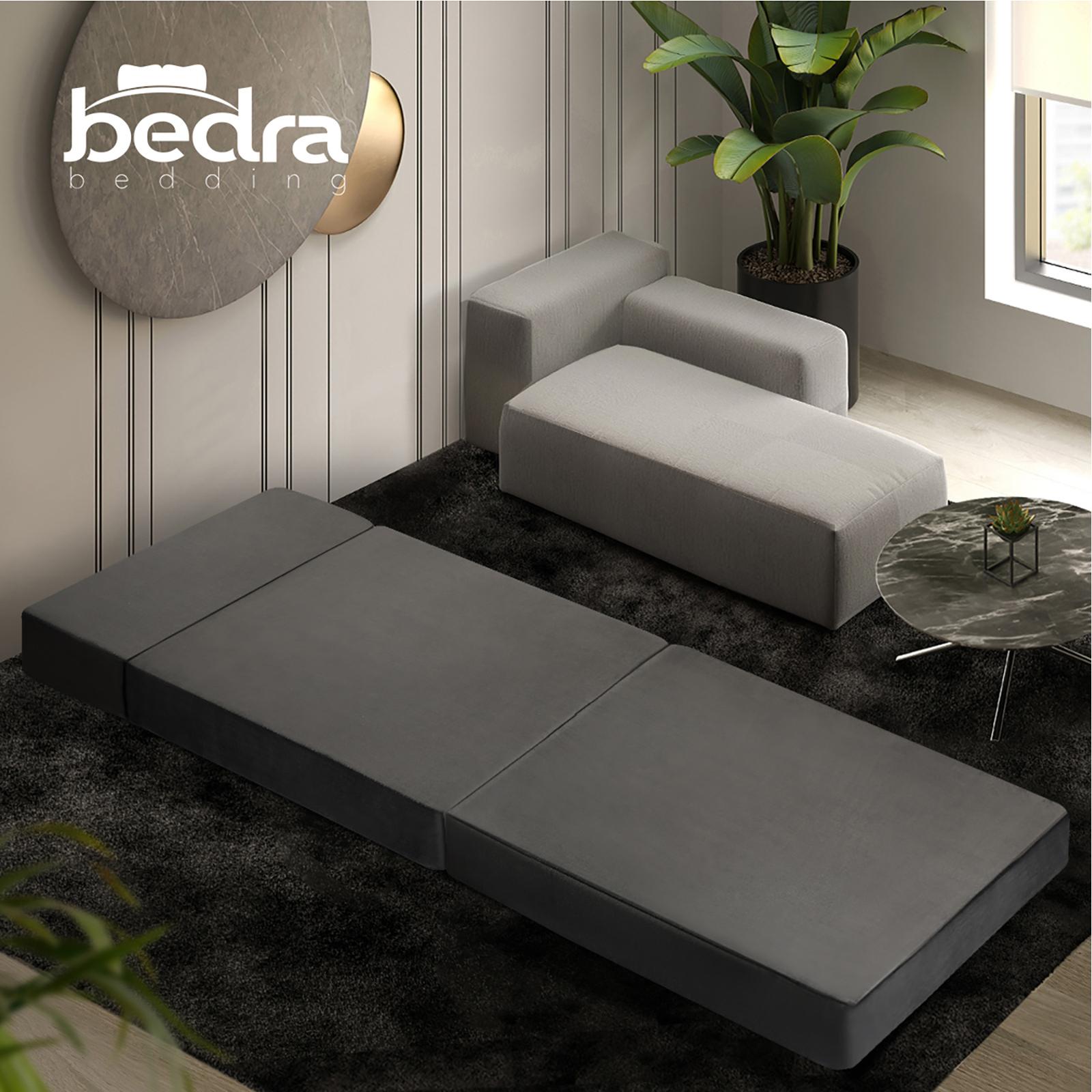 Bedra Foldable Foam Mattress Sofa Bed Portable Floor Bed Single