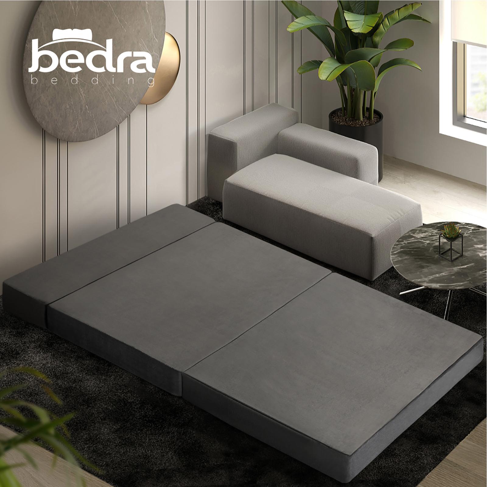 Bedra Folding Foam Mattress Sofa Bed Trifold Camping Sleeping Cushion Mat Double - Sunyee