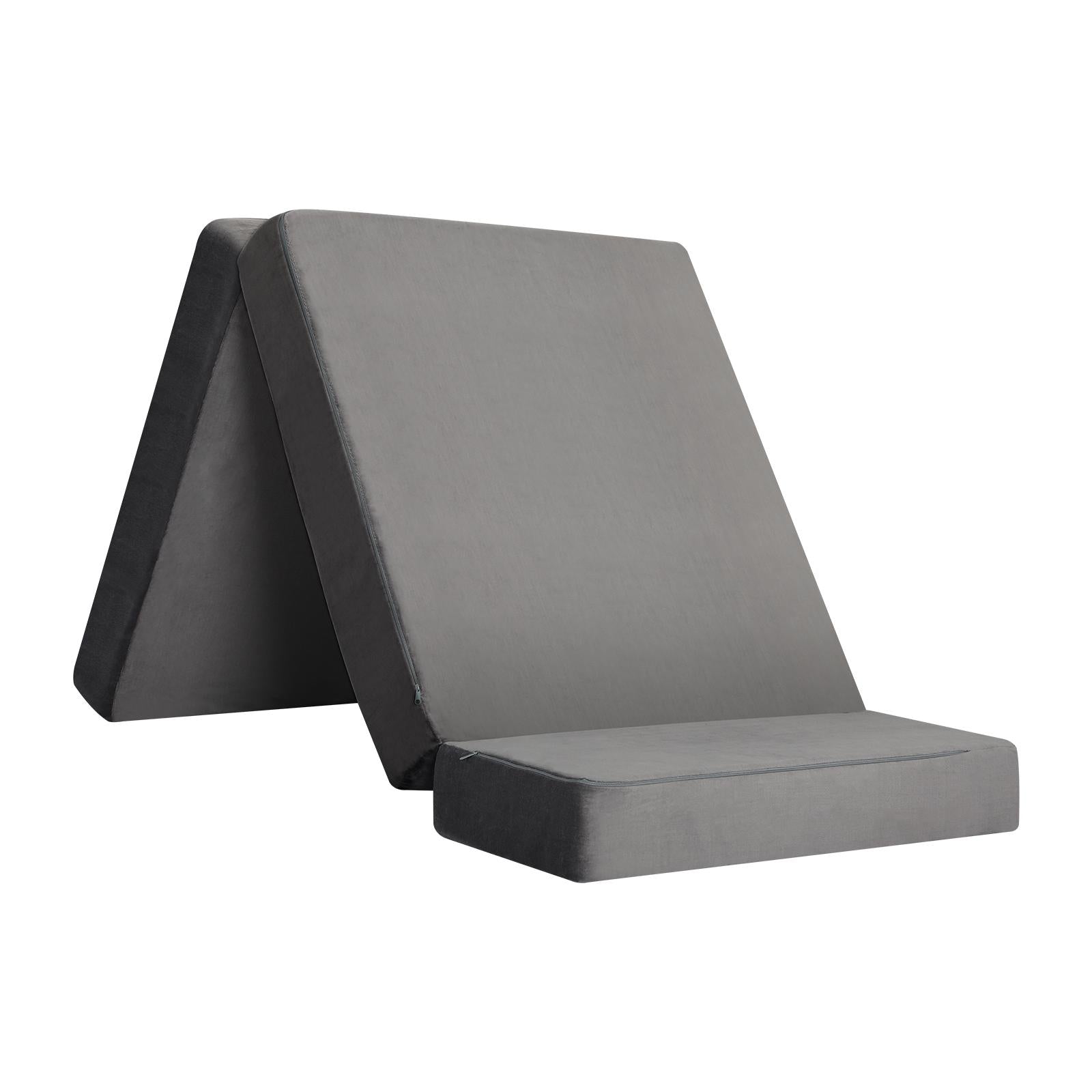 Bedra Folding Foam Mattress Sofa Bed Trifold Camping Sleeping Cushion Mat Double - Sunyee