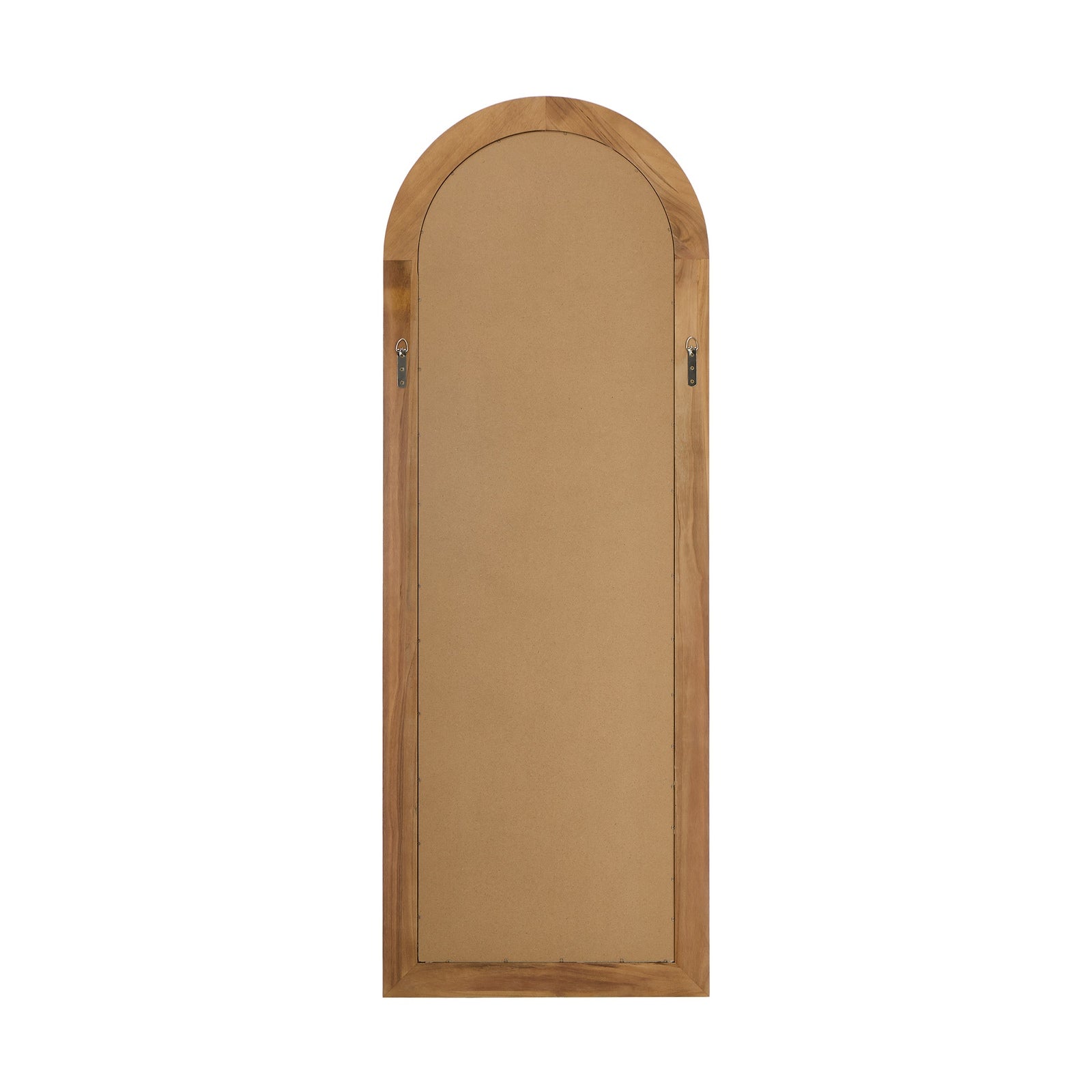 Oikiture Full Length Mirror Elegance Arch 165x60cm Brown Wood Floor Mirrors - Sunyee