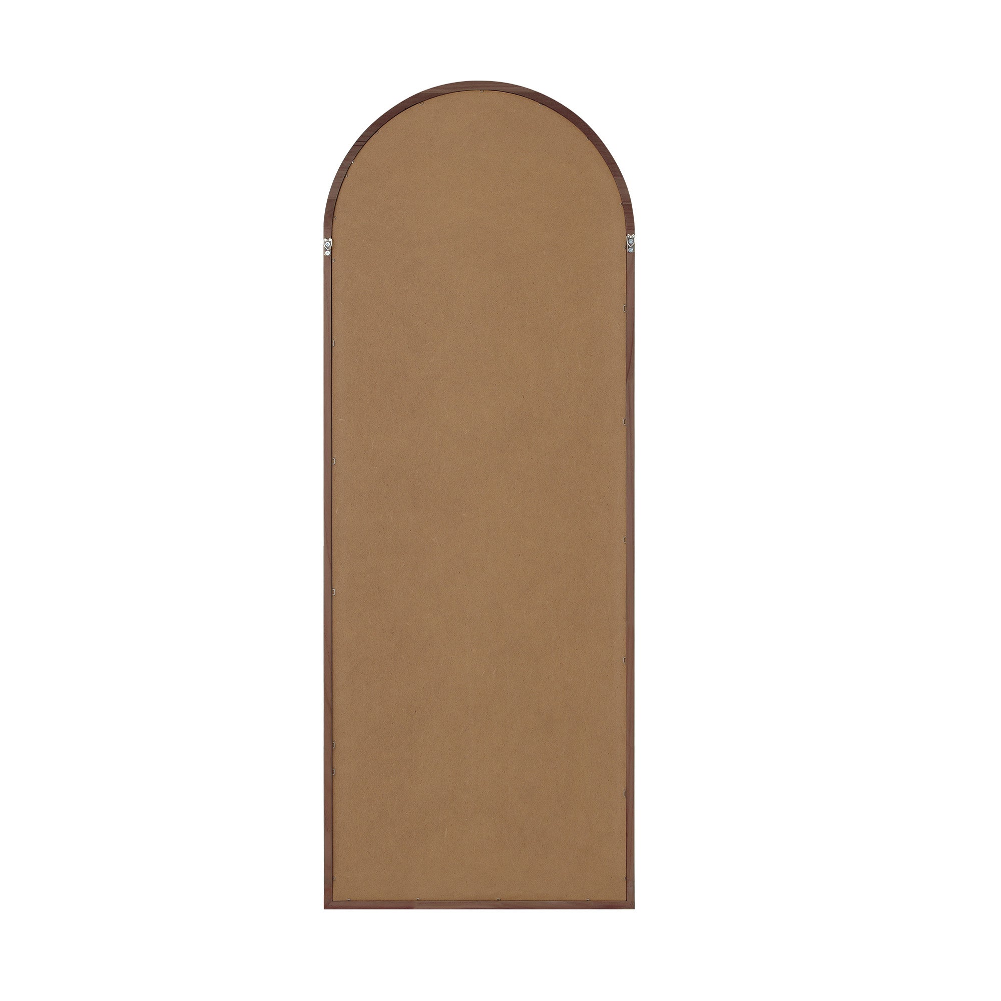 Oikiture Wooden Full Length Mirror 180x70cm Arched Dressing Floor Mirrors Brown - Sunyee