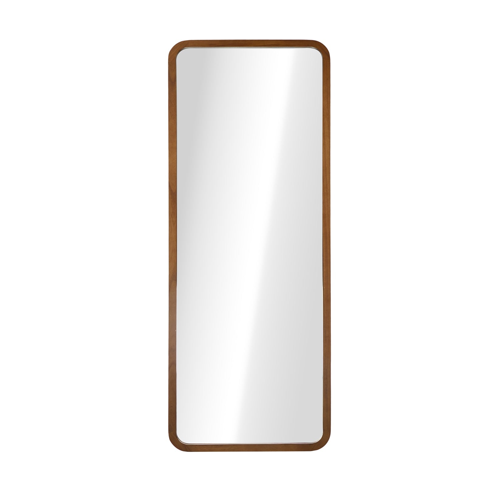 Oikiture Full Length Mirror 180x70cm Rectangle Dressing Floor Mirrors Walnut - Sunyee