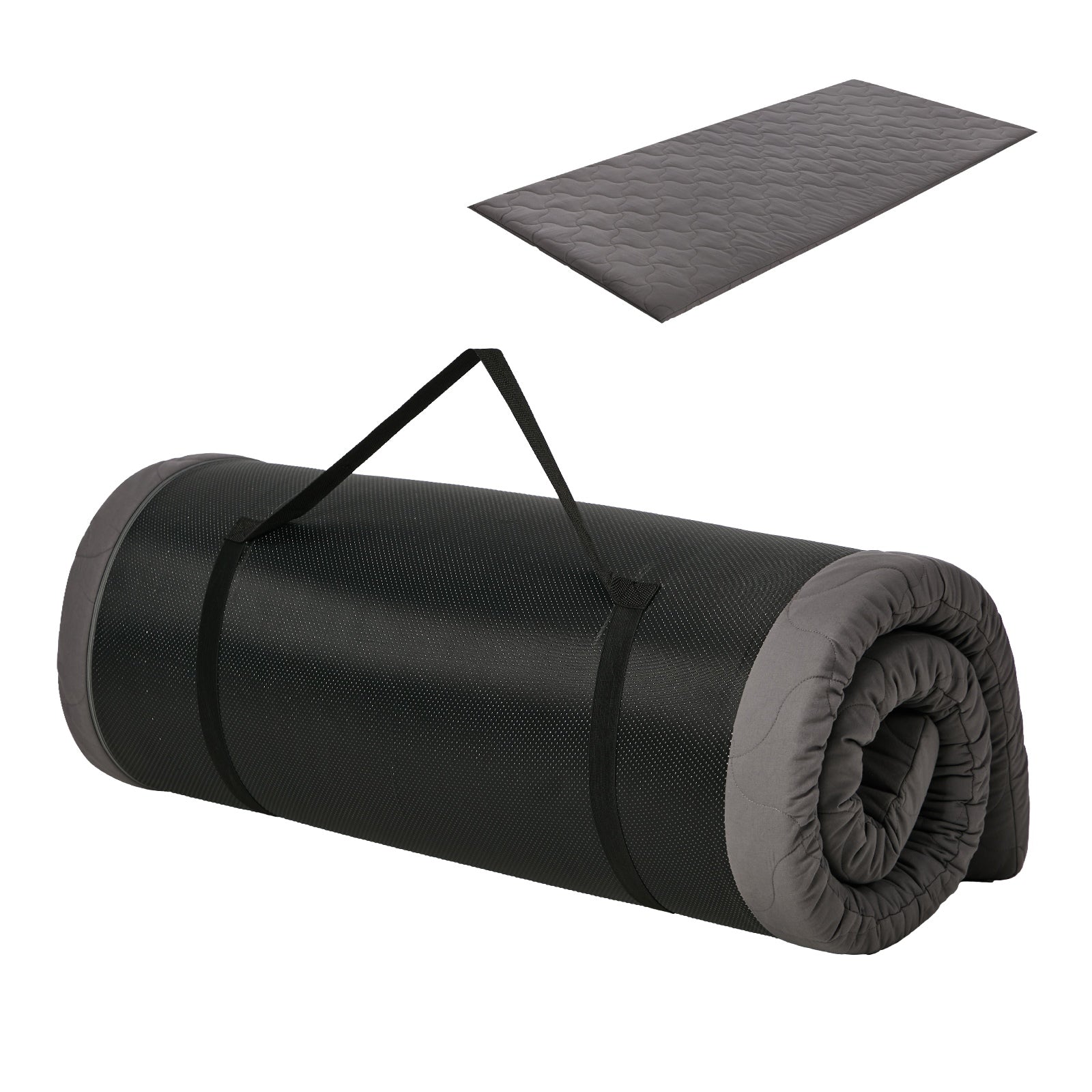 Bedra Roll Up Floor Mattress Portable Camping Mat Tatami with Carry Handle Grey