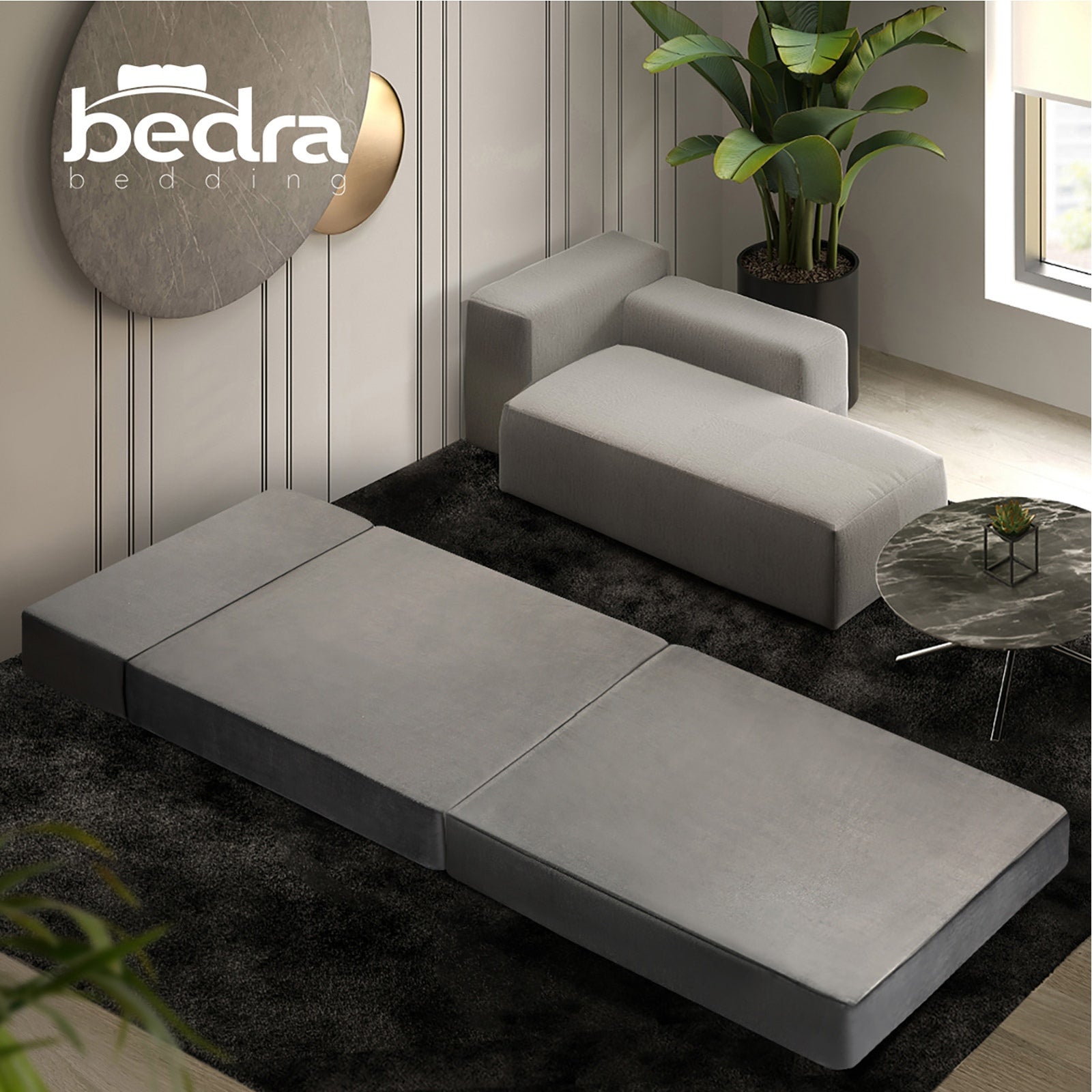Bedra Foldable Foam Mattress Single Sofa Bed Portable Camping Cushion Floor Bed - Sunyee