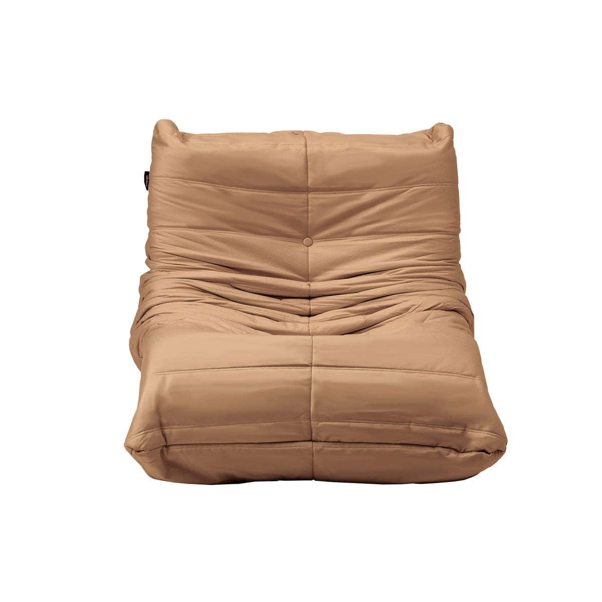 Oikiture Floor Sofa Accent Chair Lazy Couch Lounge Recliner Brown Polyester - Sunyee