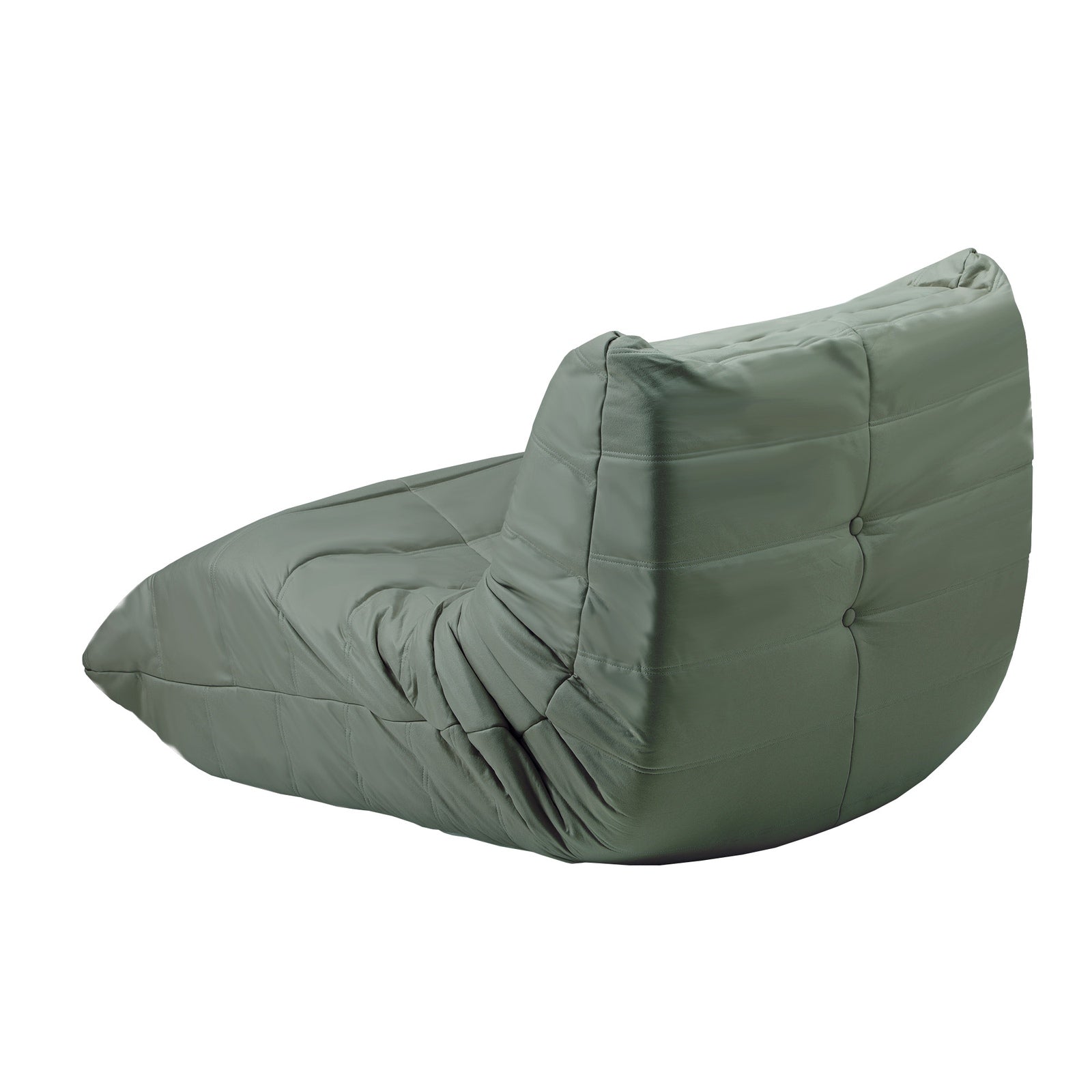 Oikiture 2X Floor Sofa Lounge Caterpillar Lazy Couch Single Chair Pouffe Green - Sunyee