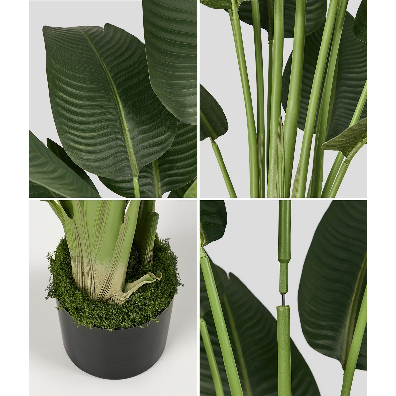 Livsip 180cm Artificial Bird of Paradise Plant Fake Palm Tree Home Garden Decor