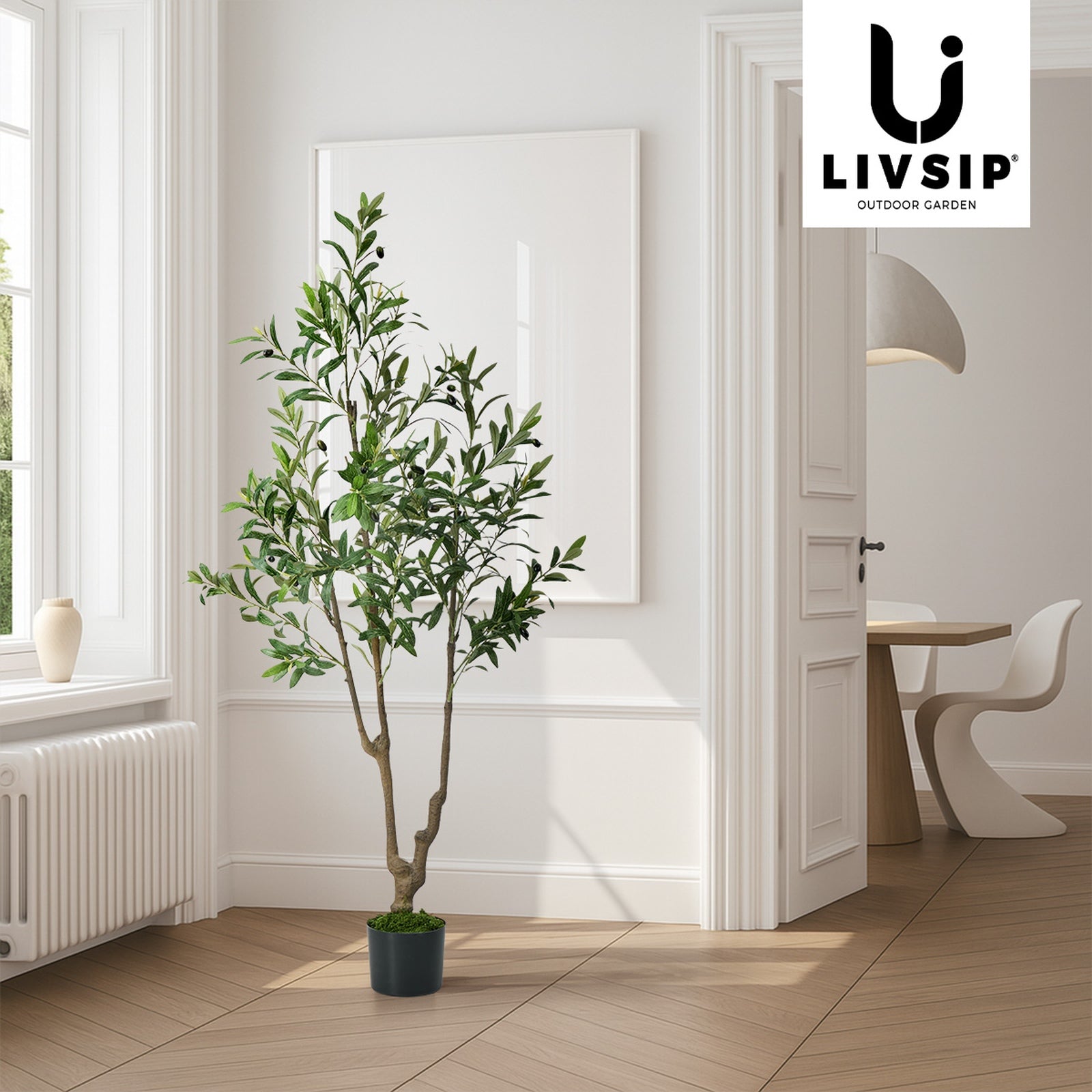 Livsip 150cm Artificial Olive Tree Realistic Potted Faux Plant Home Decor