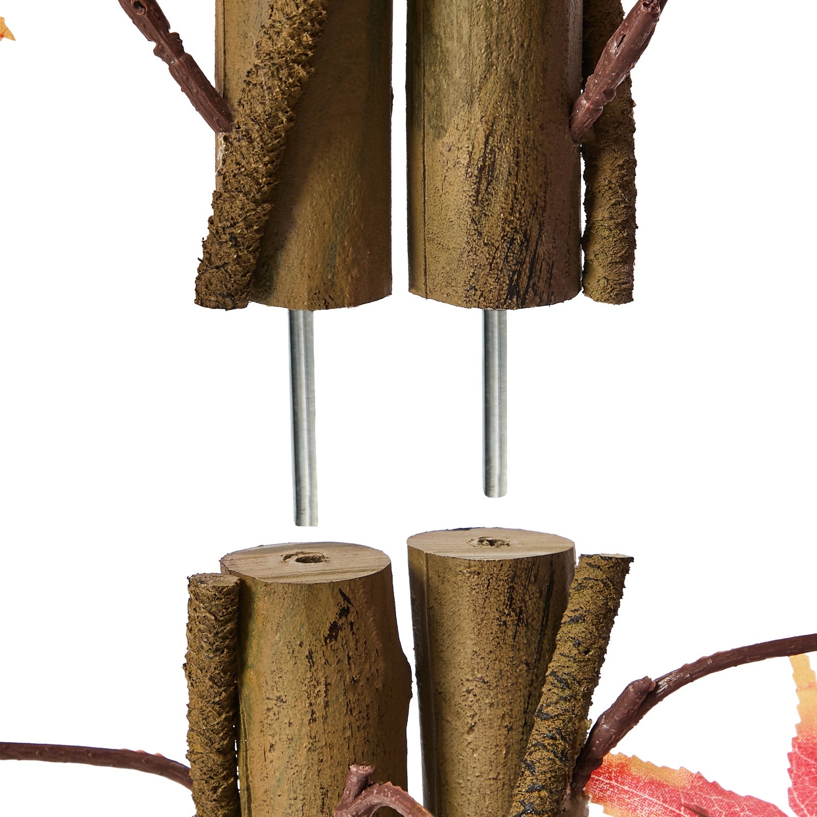 Livsip 2 Pack Artificial Red Maple Tree 180cm Potted Faux Plant Home Decor